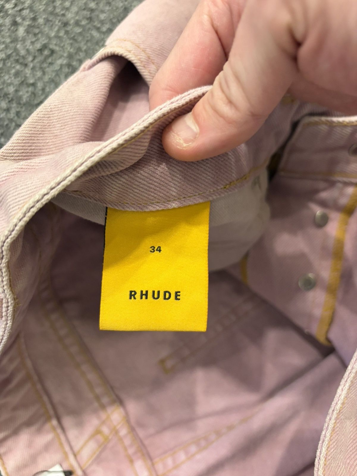 Rhude Rhude Jeans (Pink/Purple) Size US 34 / EU 50 - 5 Thumbnail