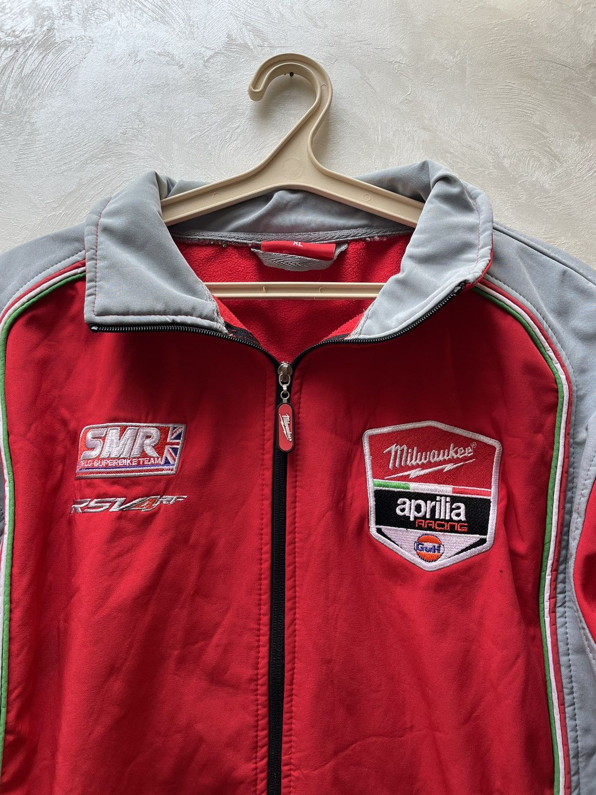 Other Milwaukee Aprilla Racing Jacket Akrapovic Firelli Full Zip Size US XL / EU 56 / 4 - 2 Thumbnail