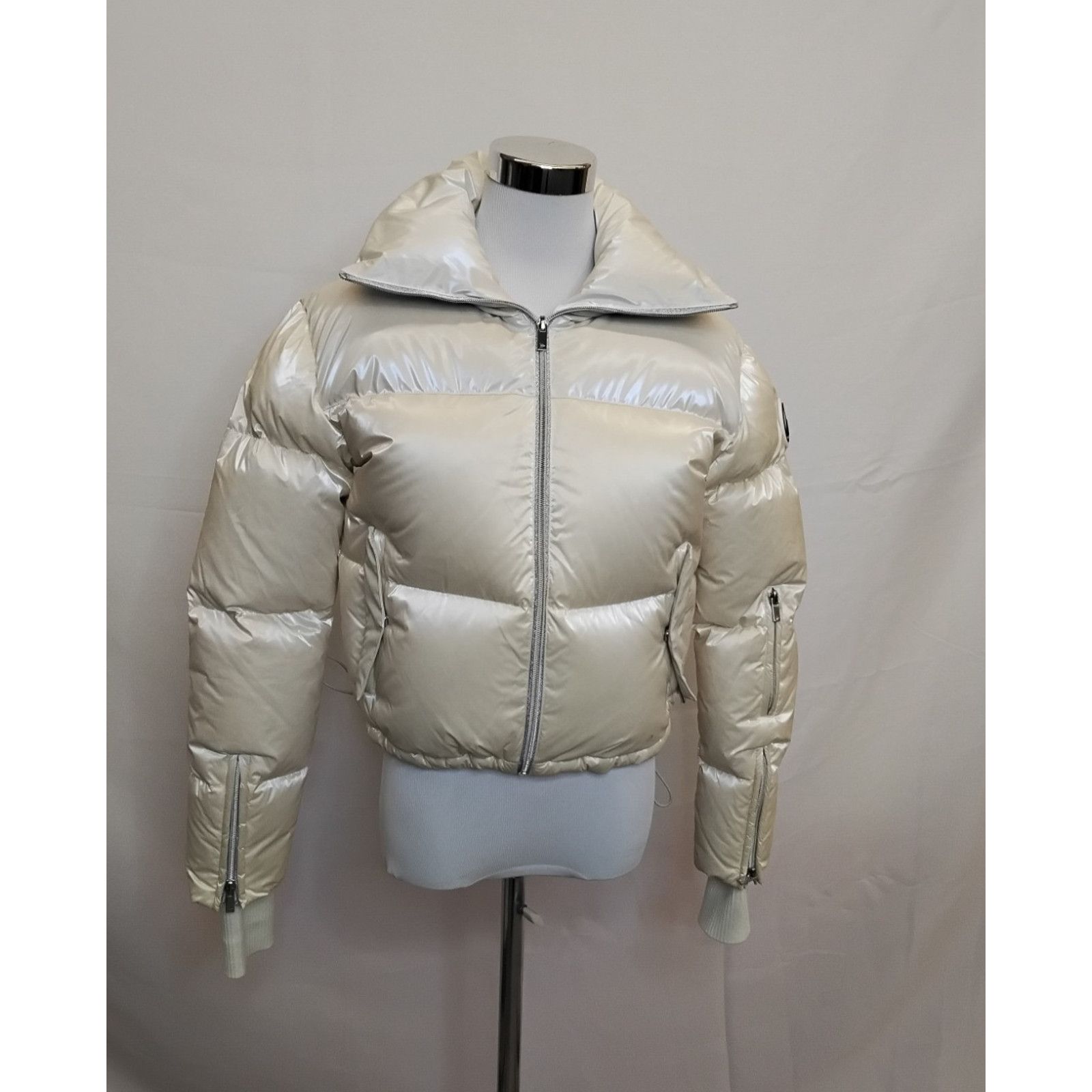 Other My Sunday Ski Down Jacket Women's Small Cream Holographic Size S / US 4 / IT 40 - 3 Thumbnail