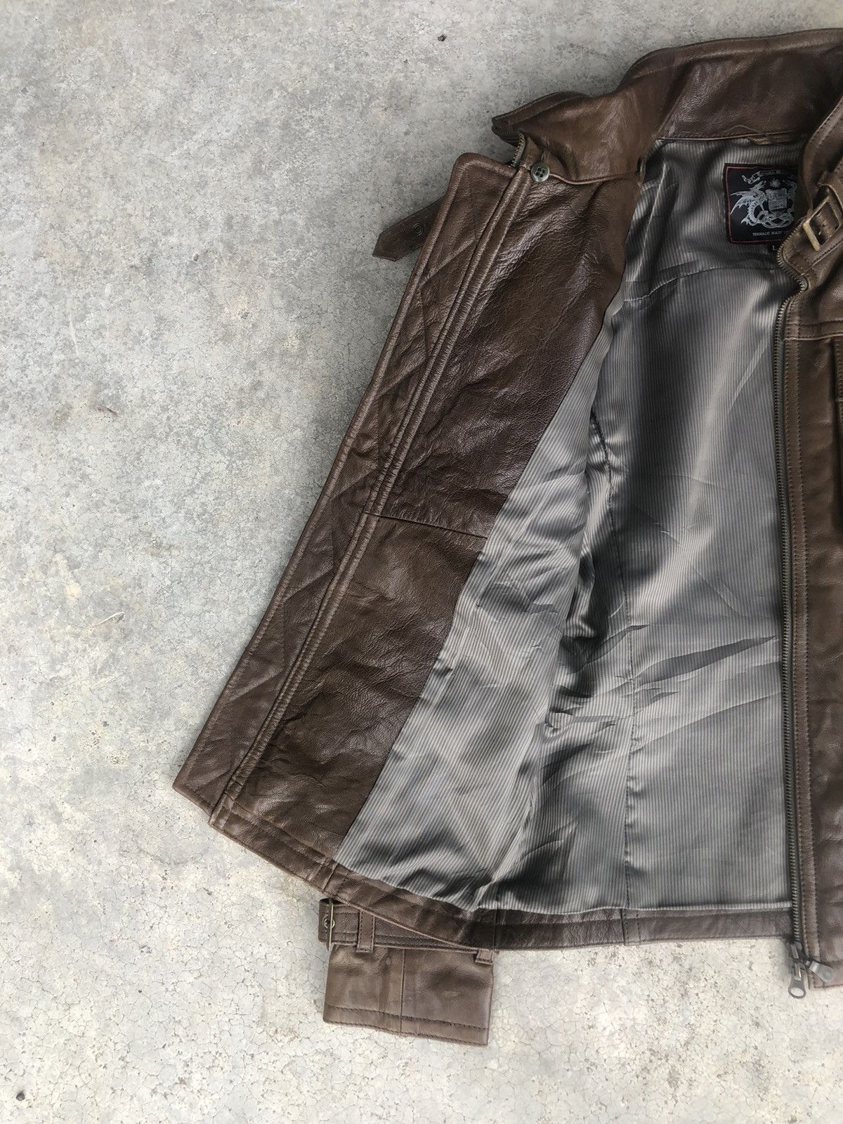 Tornado Mart Tornado Mart Leather Jacket Multipocket Bondage Size US L / EU 52-54 / 3 - 15 Thumbnail