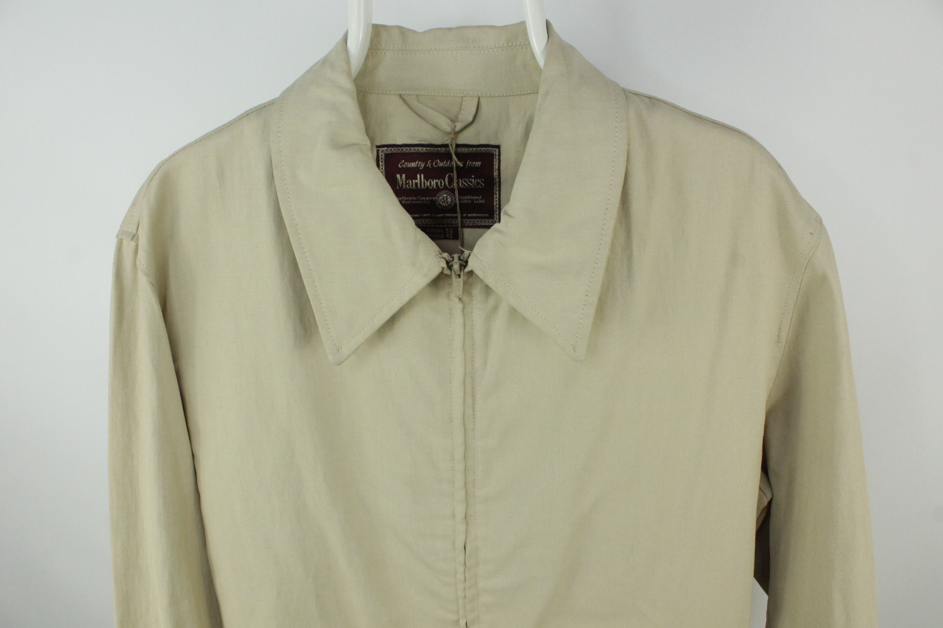Marlboro Dead stock Vintage Marlboro LinenCotton Stretch Blend Jacket Size US M / EU 48-50 / 2 - 2 Thumbnail