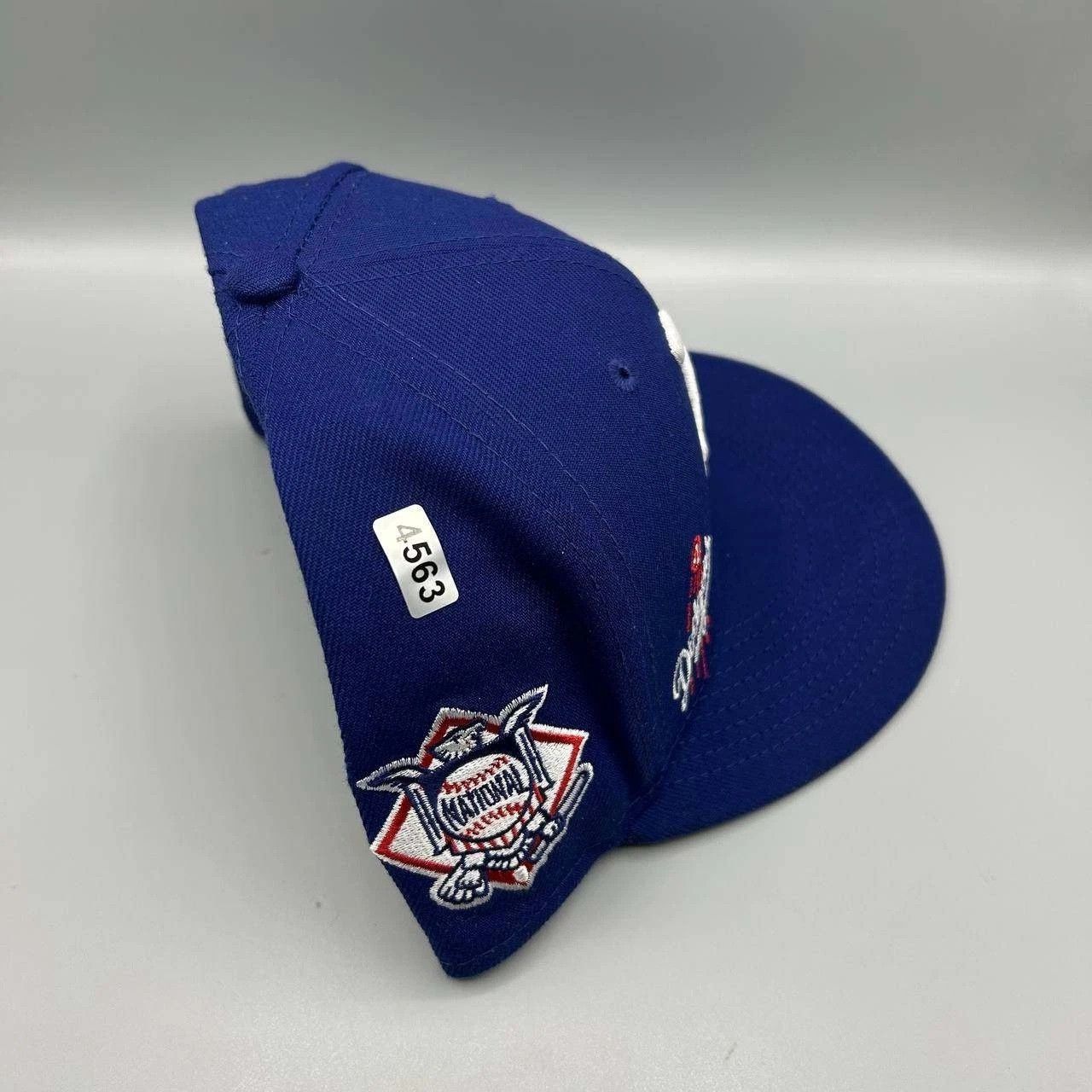 New Era Los Angeles LA Dodgers Hat Men 7 5/8 Blue MLB Fitted Cap Size ONE SIZE - 10 Thumbnail