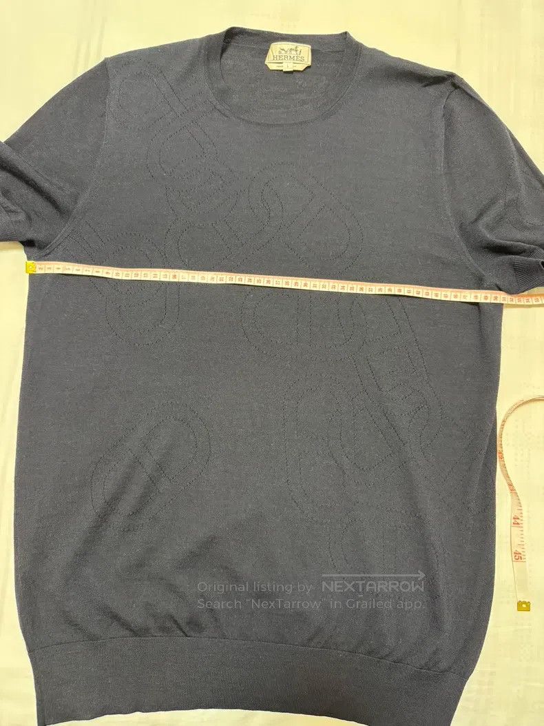 Hermes Hermes 100% Wool, Knit Short Sleeve Size L / US 10 / IT 46 - 4 Thumbnail