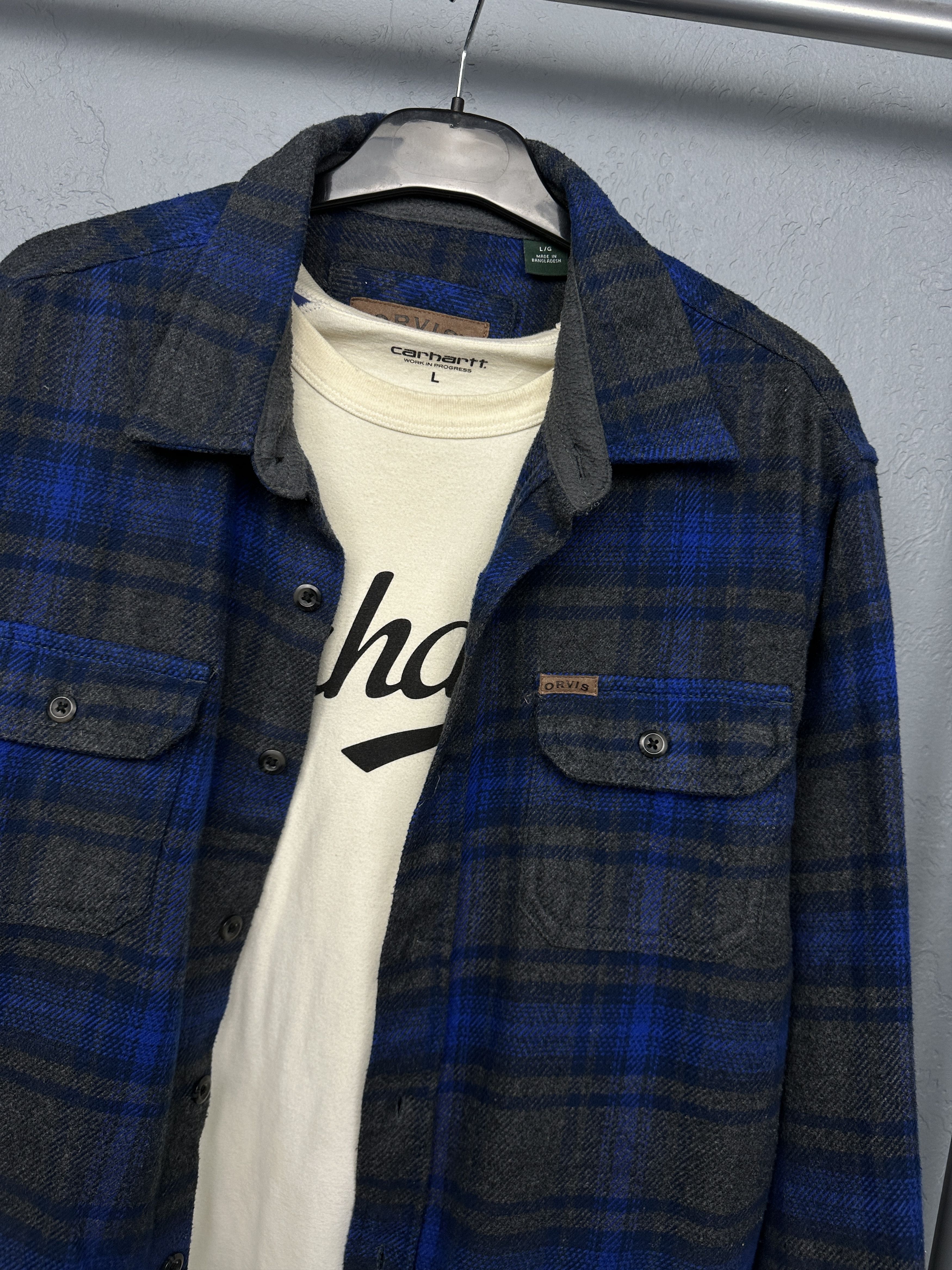 Orvis Orvis Mens Flannel Plaid Shirt Size US L / EU 52-54 / 3 - 2 Thumbnail