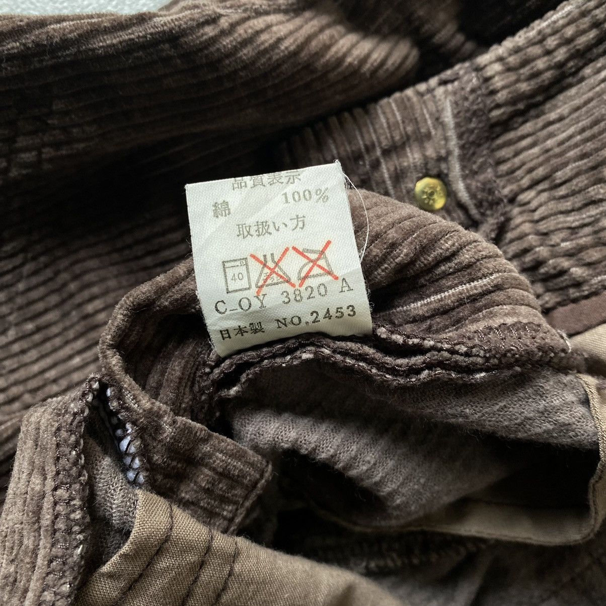marithe francois girbaud corduroy buckle back pants