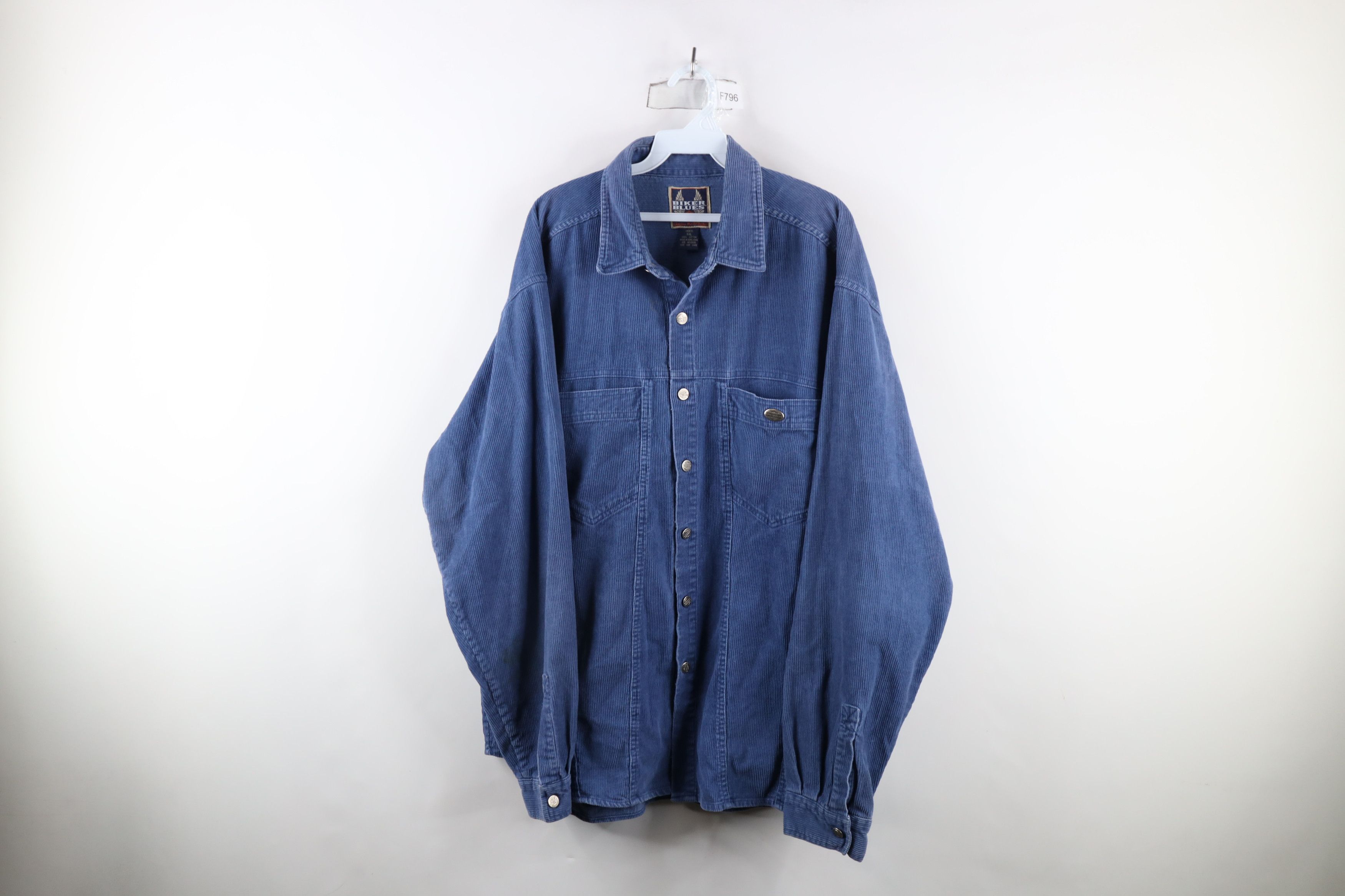 Harley Davidson × Vintage Vintage 90s Harley Davidson Spell Out Corduroy Button Shirt Size US XXL / EU 58 / 5 - 1 Thumbnail