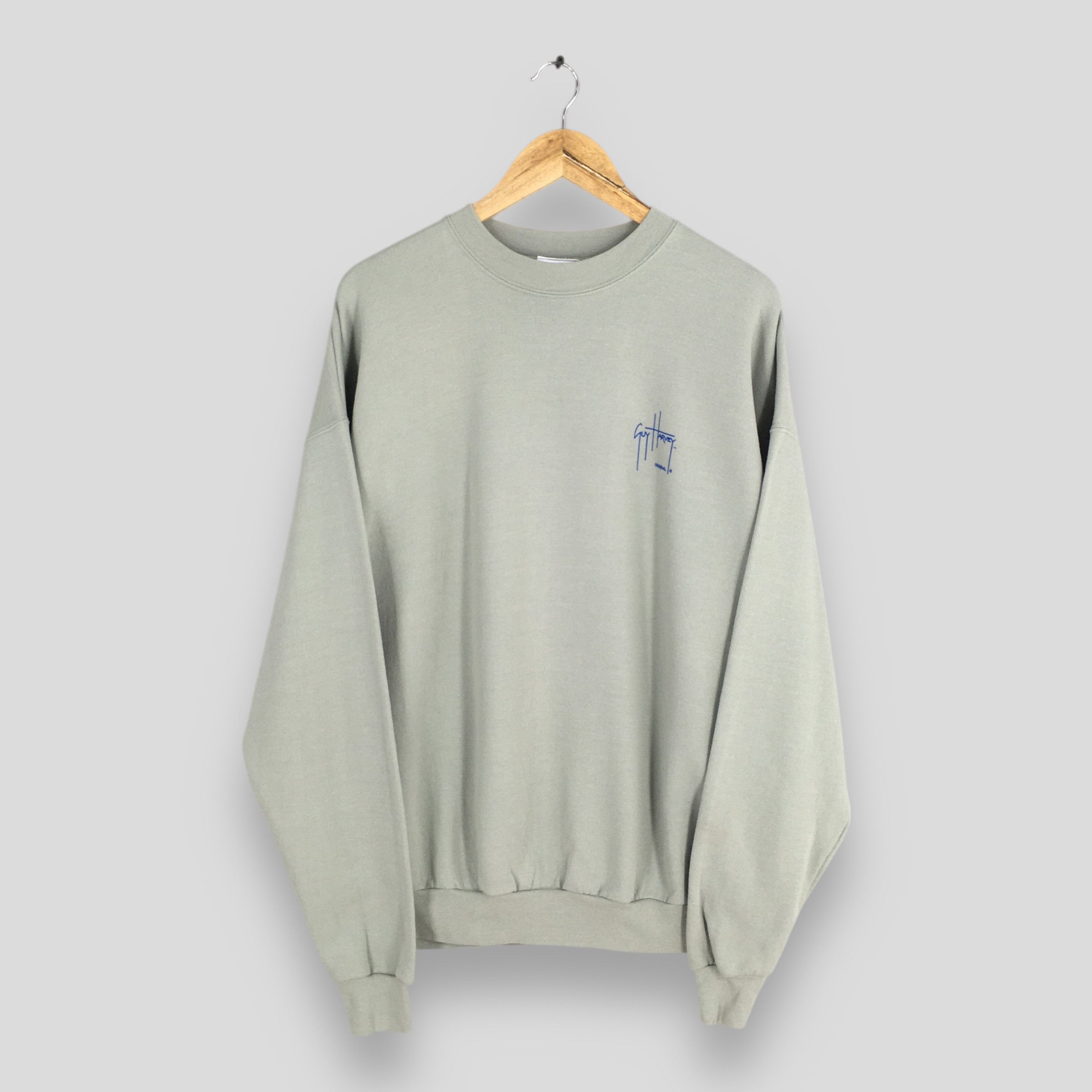 Guy Harvey Vintage 90s Guy Harvey Fishing Green Sweatshirt XLarge Size US XL / EU 56 / 4 - 3 Thumbnail