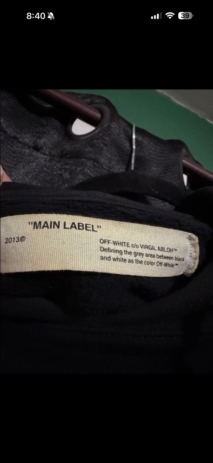 Off-White Mirror Skeleton Hoodie Black Size US M / EU 48-50 / 2 - 9 Thumbnail
