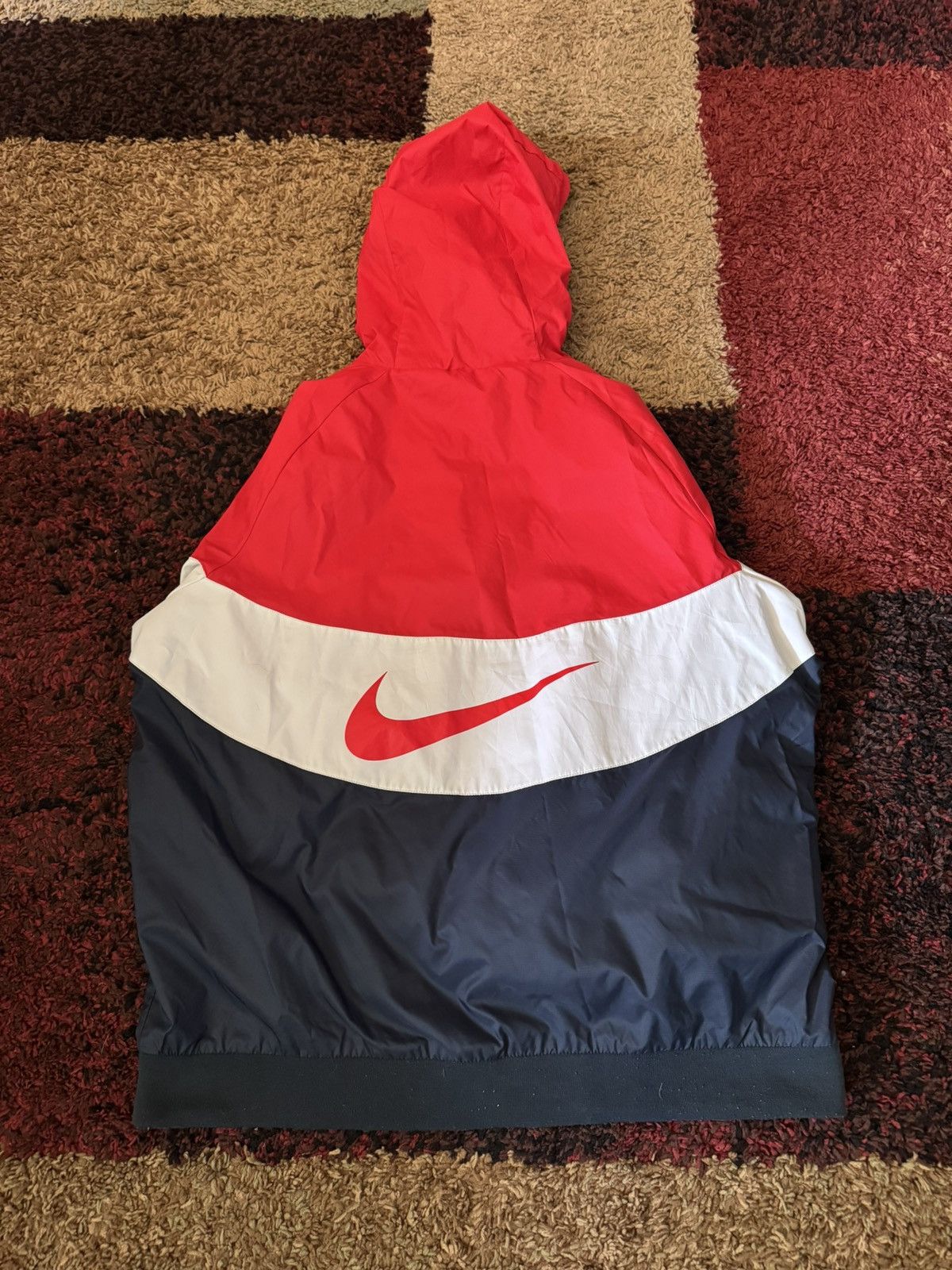 Nike Nike Sportswear Windrunner Jacket Mens Medium Red White Blue Size US XL / EU 56 / 4 - 1 Thumbnail