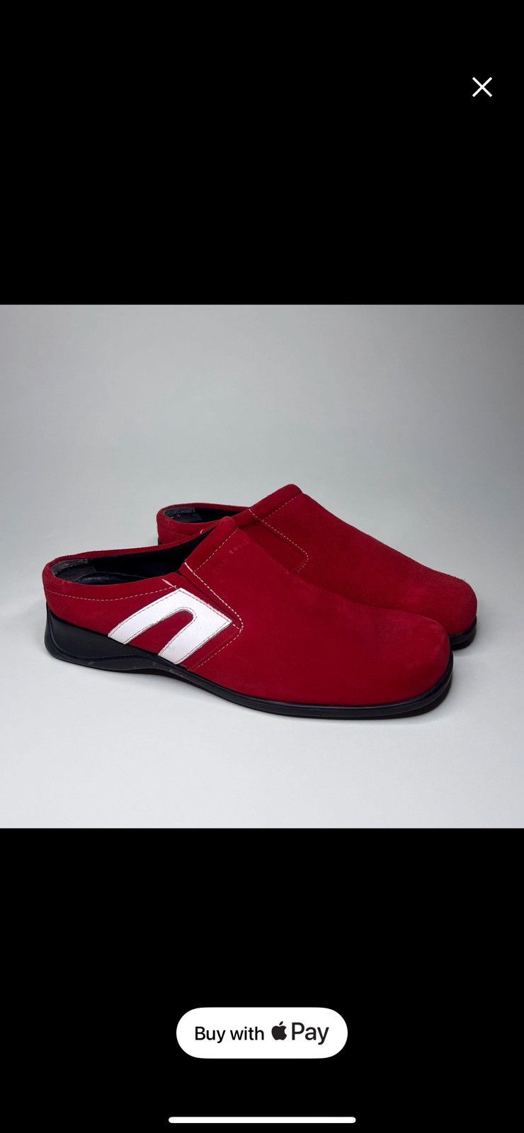 Vintage Vintage red suede leather slip on Size US 9.5 / IT 39.5 - 1 Thumbnail