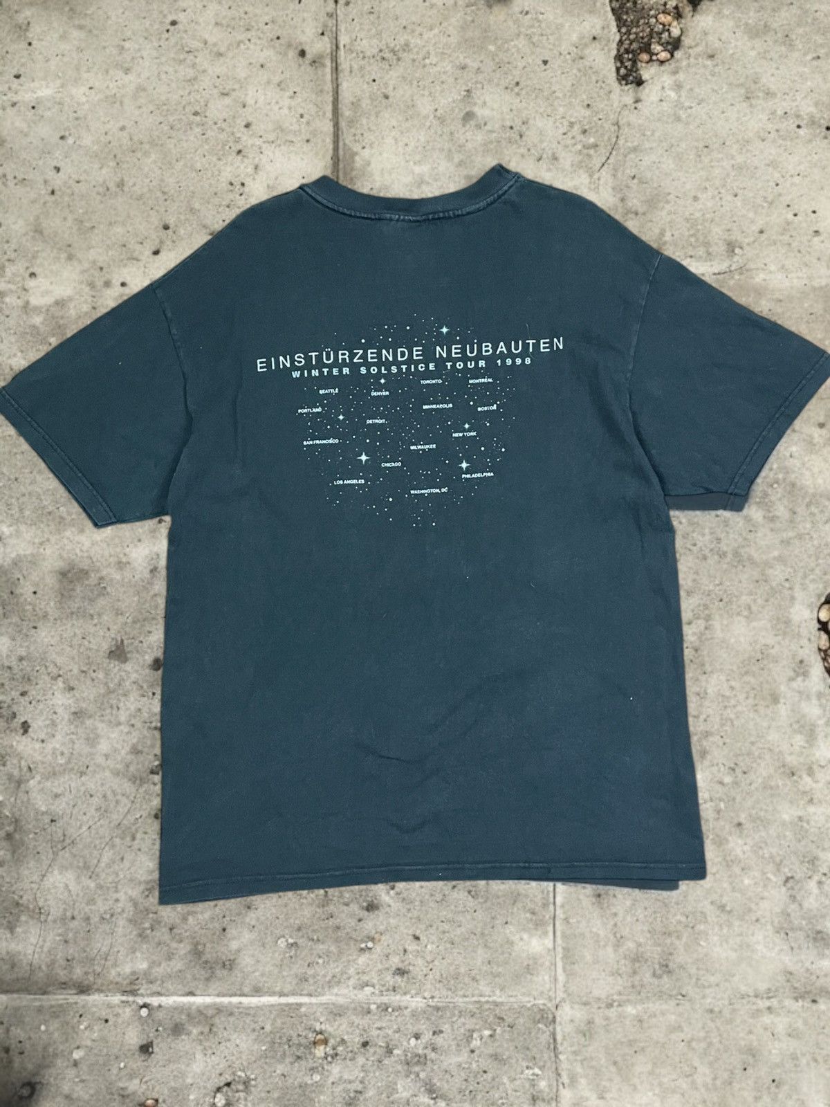 Band Tees × Vintage Einstürzende Neubauten 1998 Winter Solstice Tour t-shirt Size US L / EU 52-54 / 3 - 6 Thumbnail