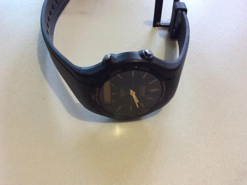 Casio Casio digital black plastic strap watch Size ONE SIZE - 1 Thumbnail