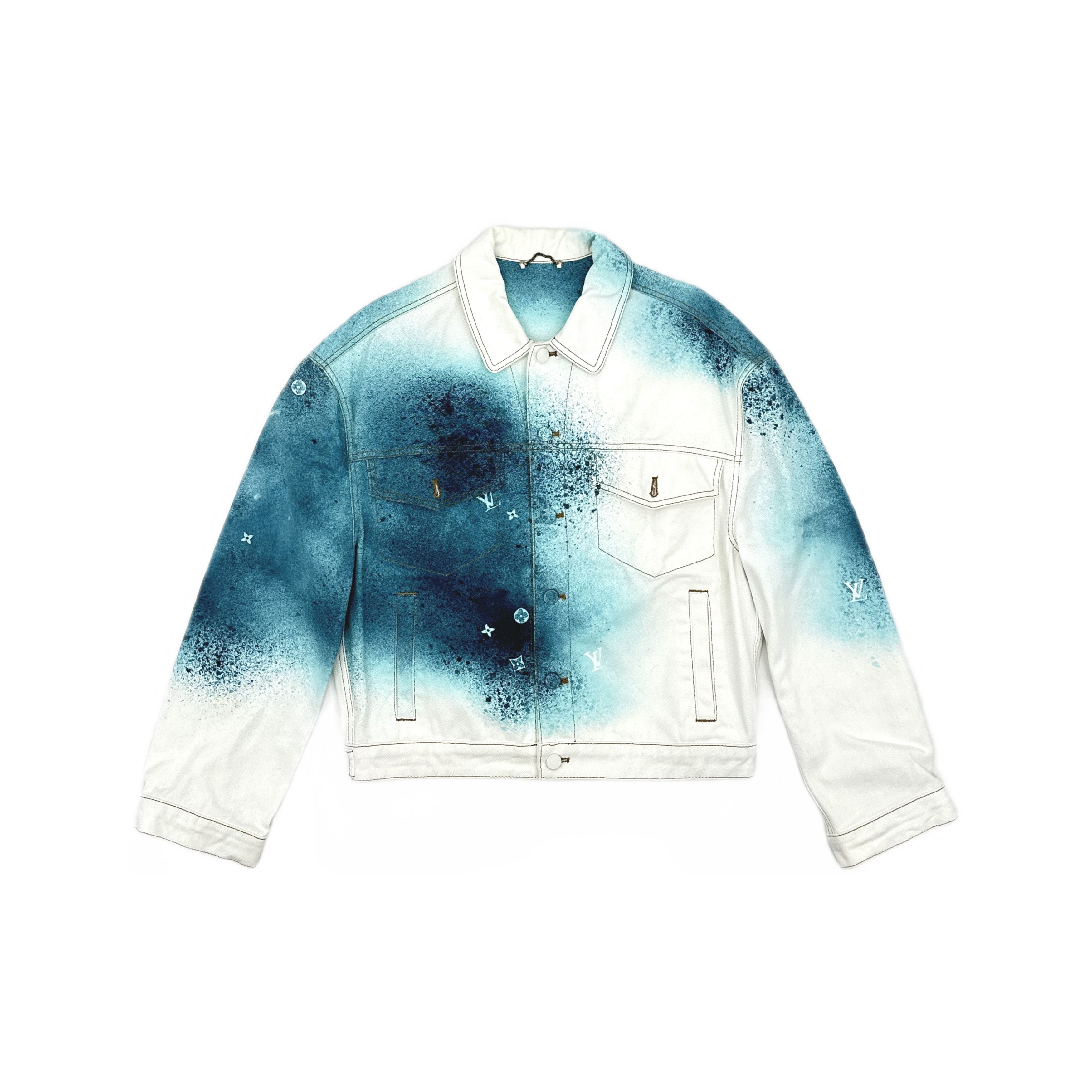 Louis Vuitton Louis Vuitton Spray Paint Denim Jacket 48 Size US M / EU 48-50 / 2 - 1 Thumbnail