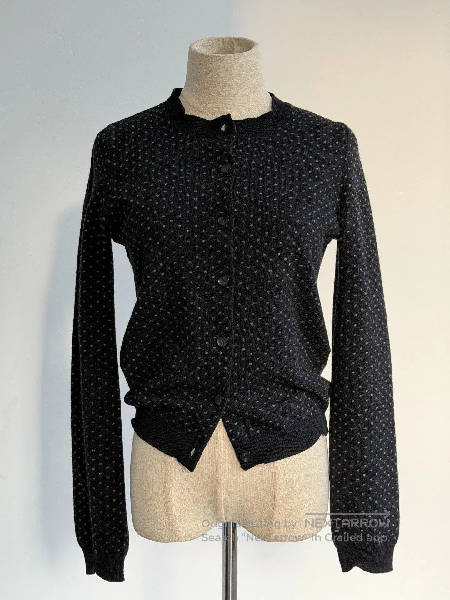 Maison Margiela Maison Martin Margiela Polka Dot Knit Cardigan. Size XS / US 0-2 / IT 36-38 - 1 Thumbnail