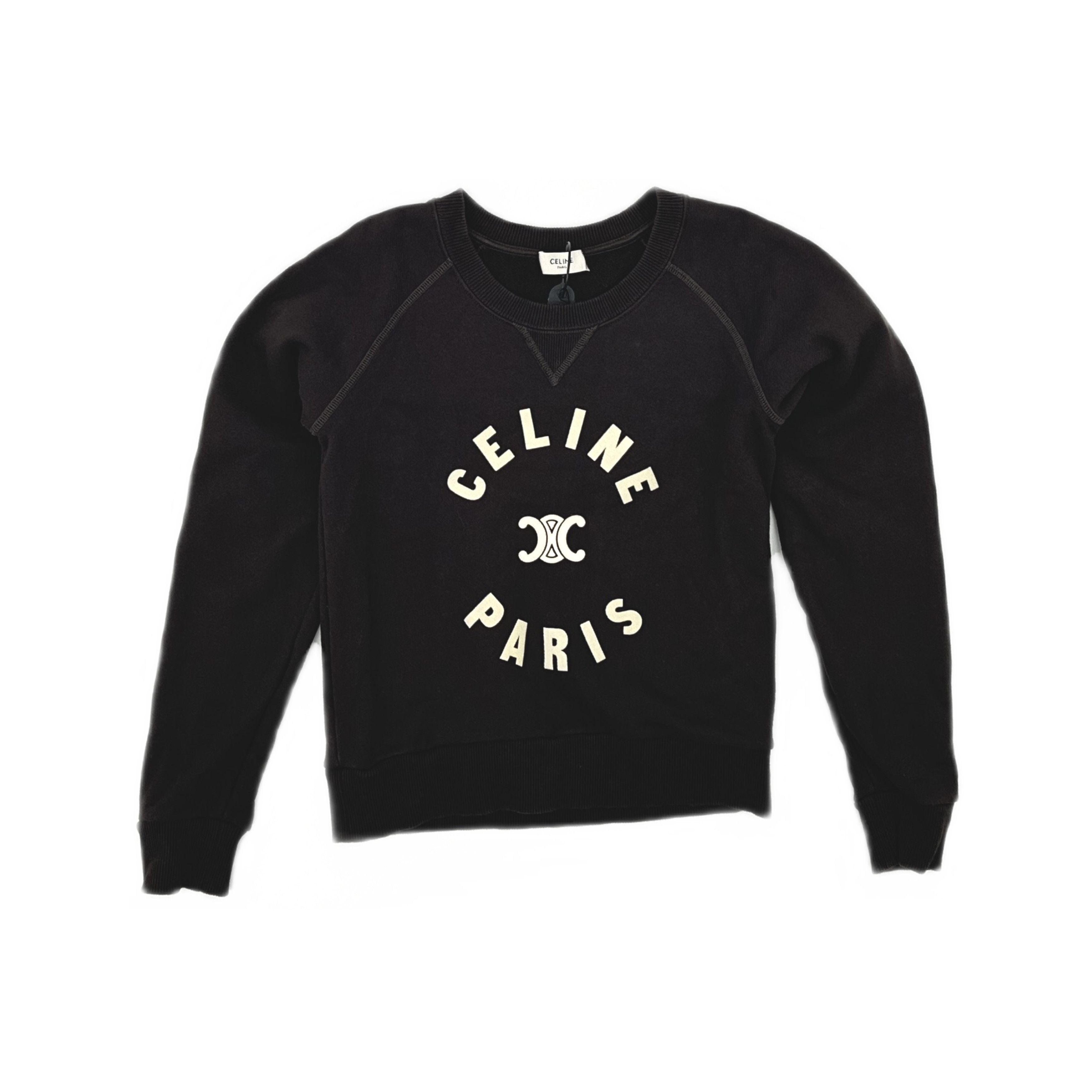 Celine Celine Triomphe Logo Sweatshirt Cocoa Brown XS Size XS / US 0-2 / IT 36-38 - 1 Thumbnail