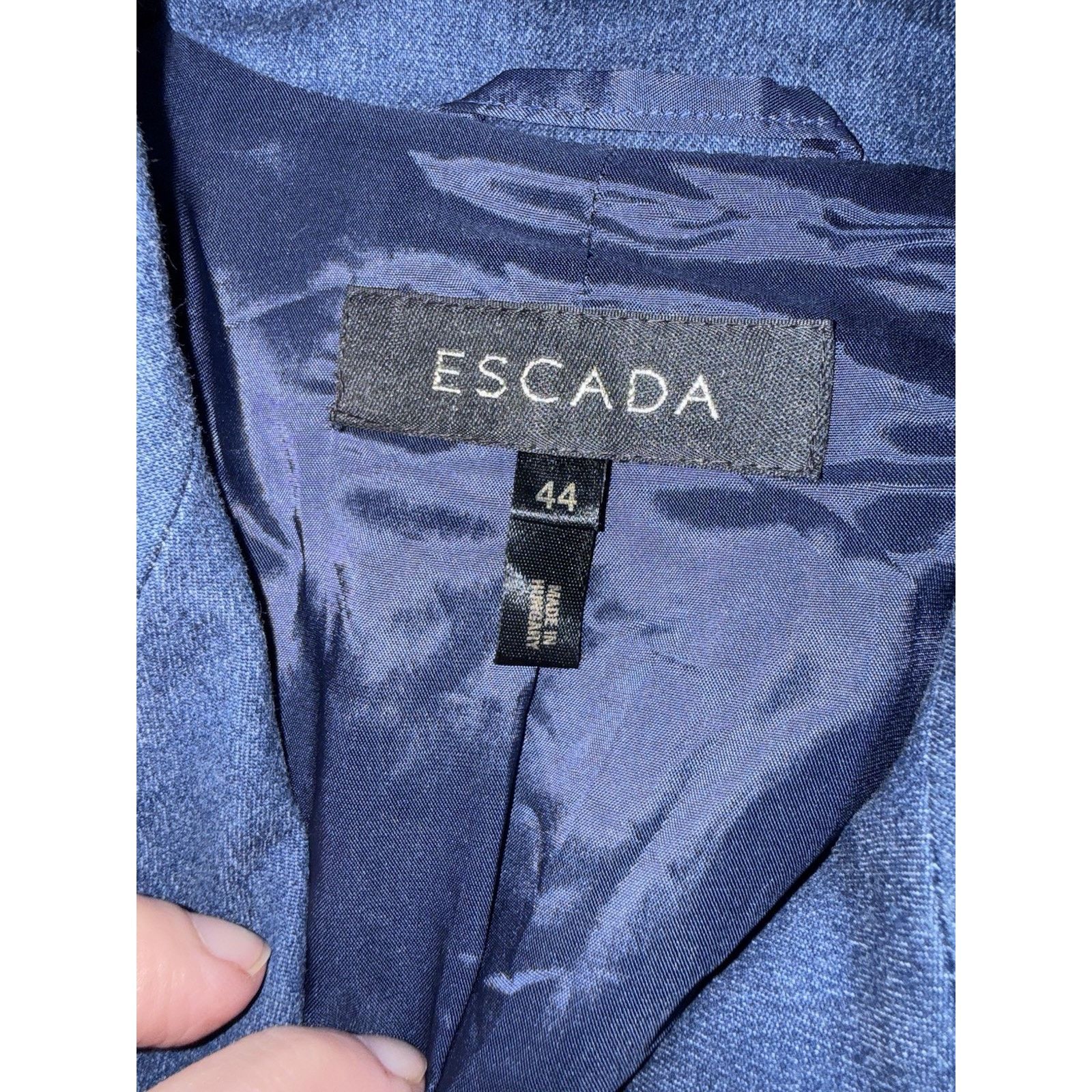 Escada Escada Denim Jacket Button Western Stitch Lined 44 US 14 Size XL / US 12-14 / IT 48-50 - 3 Thumbnail