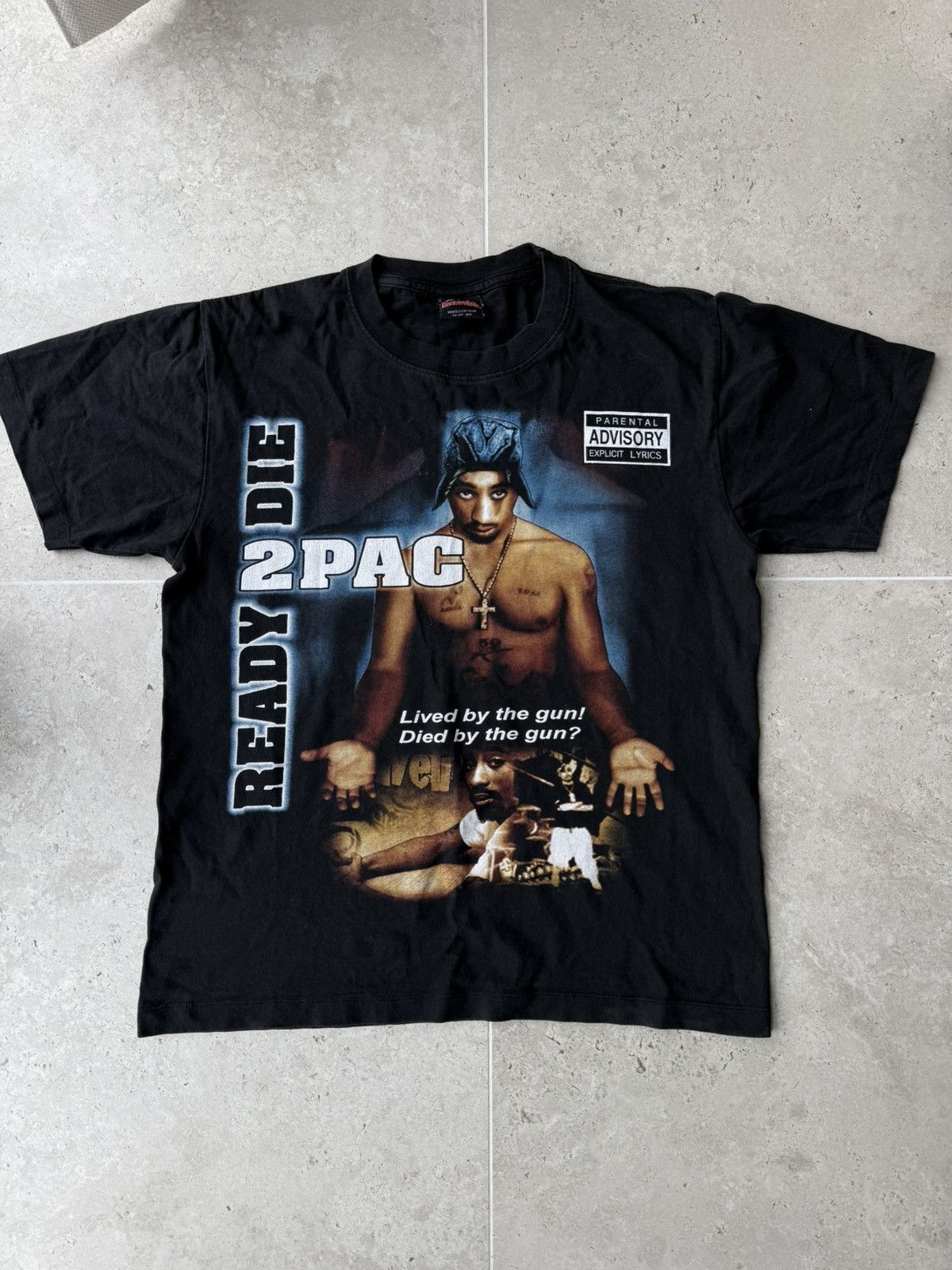 Rap Tees Vintage Tupac Rap Tee 2005 Ready 2 Die Black Hip Hop T-Shirt Size US M / EU 48-50 / 2 - 1 Thumbnail
