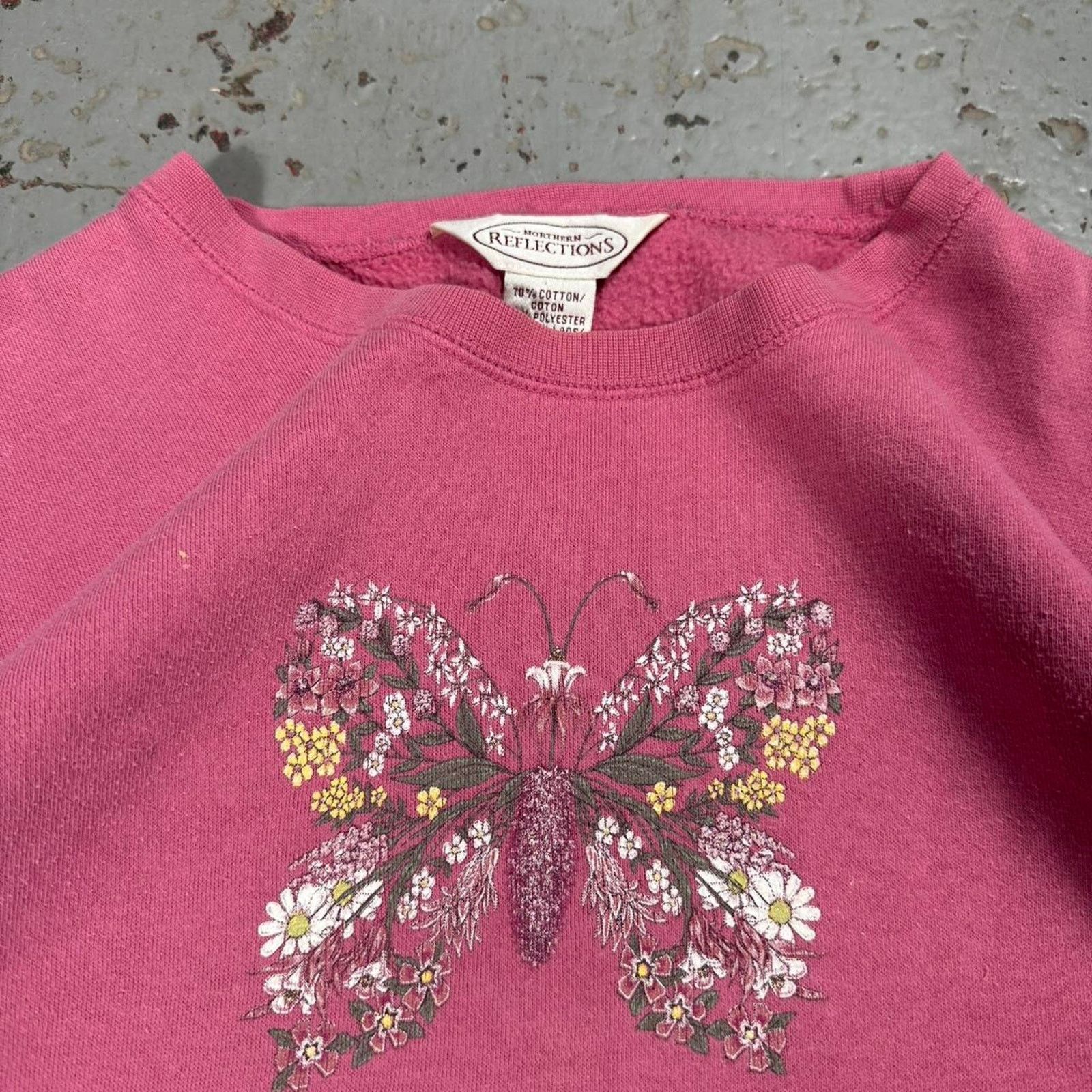 Other Pink butterfly crewneck sweatshirt Size M / US 6-8 / IT 42-44 - 4 Thumbnail
