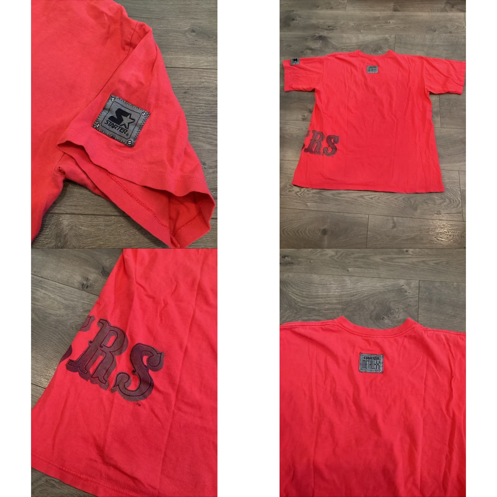 Starter VINTAGE Starter San Francisco 49ers Shirt Graphic Print 90s NFL Red Adult Large Single Stitch Mens Size US L / EU 52-54 / 3 - 8 Thumbnail