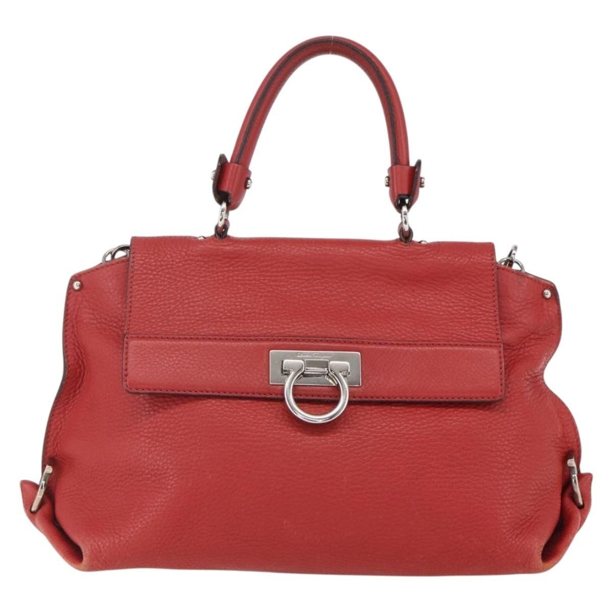 Salvatore Ferragamo Salvatore Ferragamo Sofia Satchel Grainy Leather Size ONE SIZE - 1 Thumbnail