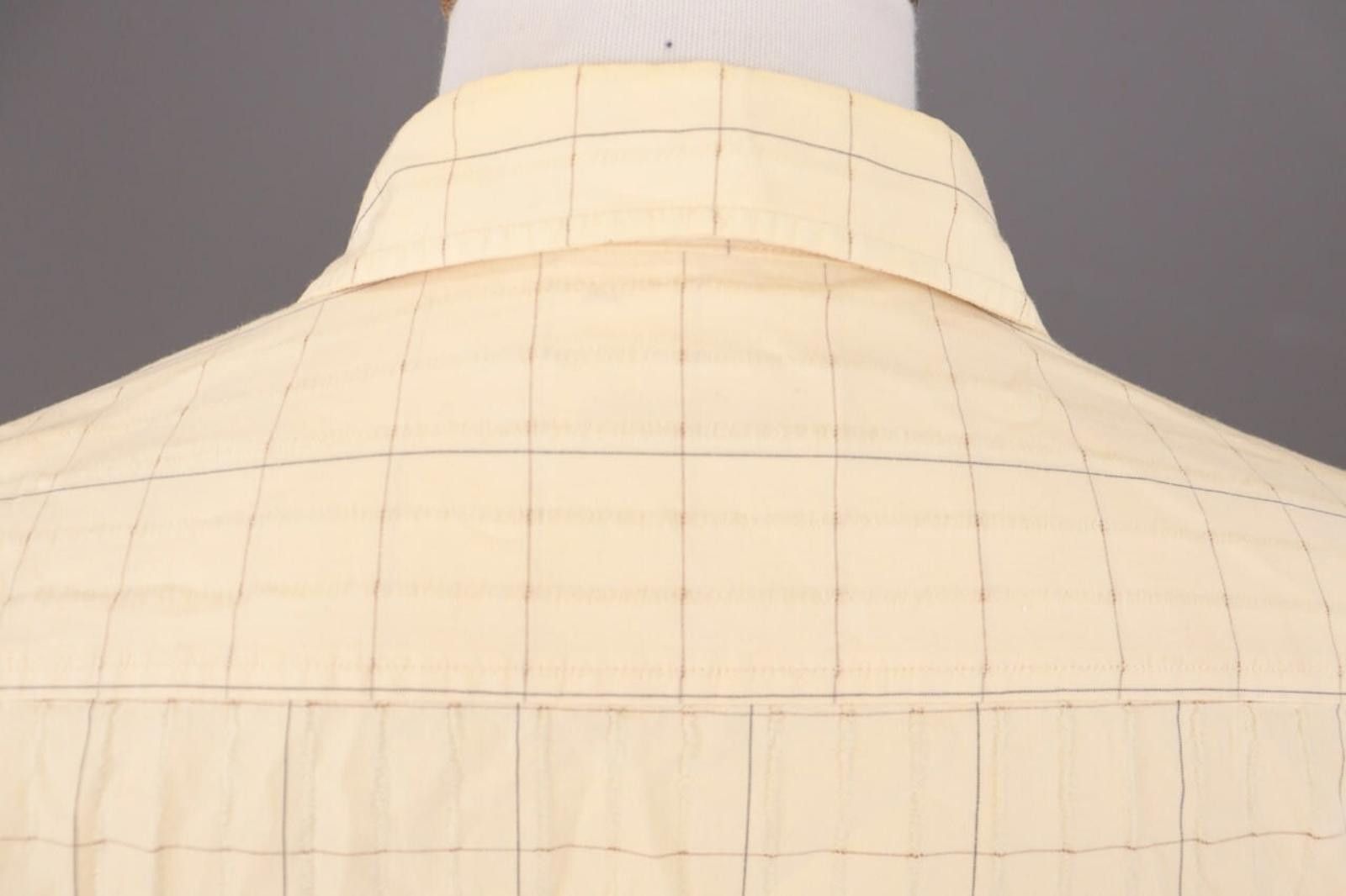 Guy Laroche Vintage Guy Laroche Paris Beige Check Shirt Size 4 Size US M / EU 48-50 / 2 - 12 Thumbnail