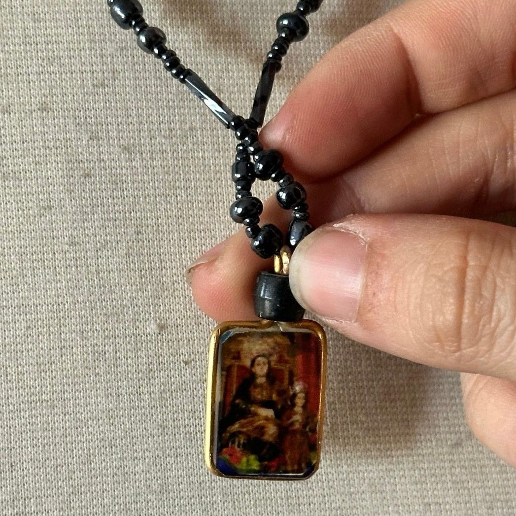 Other saint mary pendant beaded necklace multicolor Size ONE SIZE - 3 Thumbnail
