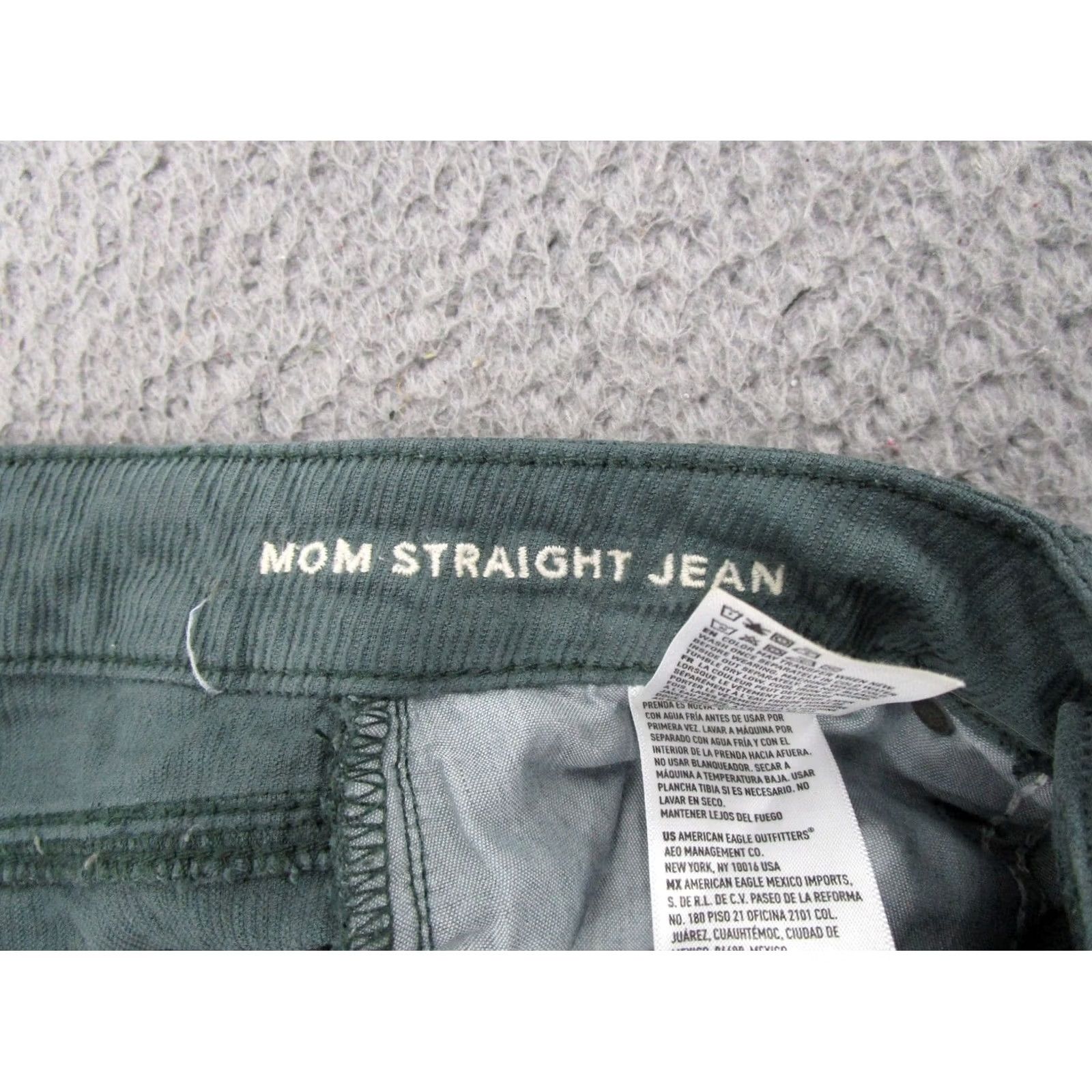 American Eagle Outfitters American Eagle Straight Leg Green Corduroy Jeans Size 4 Stretch Women’s Size 27" / US 4 / IT 40 - 5 Thumbnail