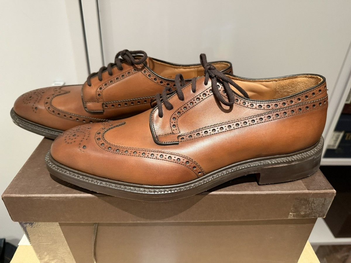 Church's Church’s Grafton 173 Nevada Calf Leather Derby Brogue Shoes Size US 10 / EU 43 - 2 Thumbnail
