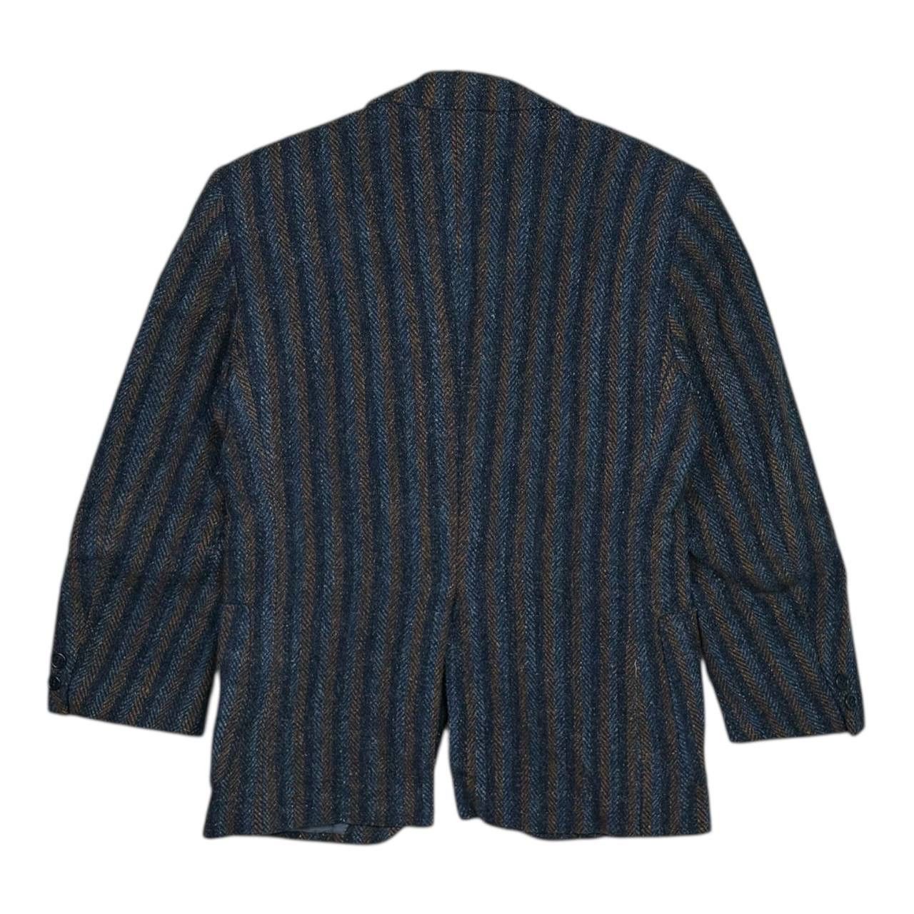 Harris Tweed Vintage Harris Tweed Wool Blazer 80s Herringbone Jacket Size 36R - 2 Thumbnail