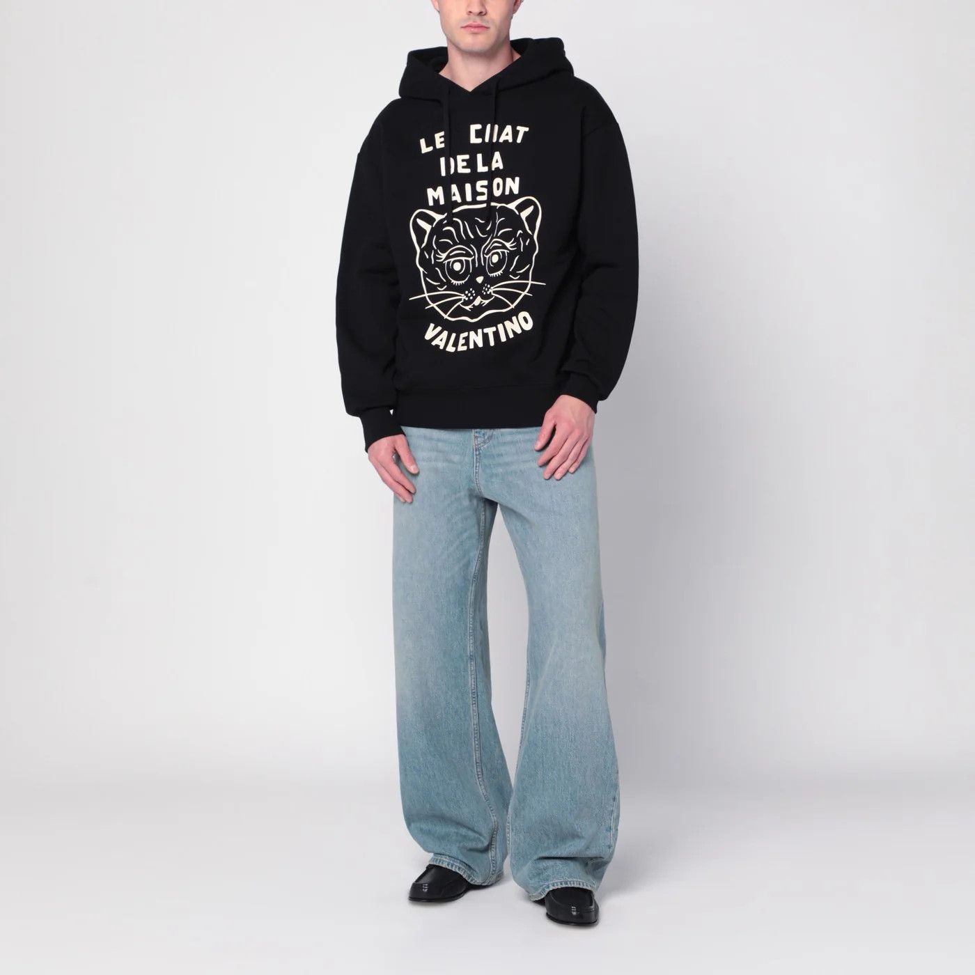 Valentino o1d2blof0326Le Chat De La Maison Patch Sweatshirt in Black Size US M / EU 48-50 / 2 - 2 Thumbnail
