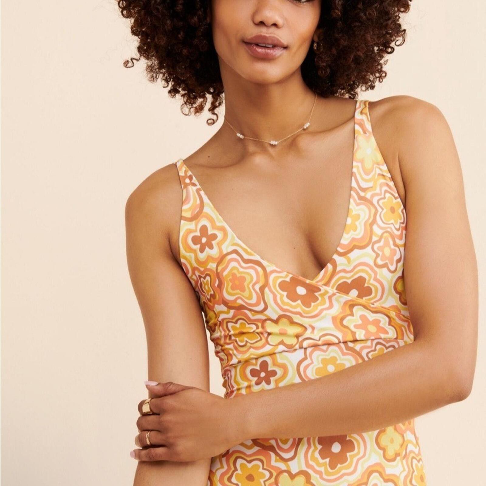 Free People Free People Dazey LA Wrap Top Unitard Jumpsuit, Size M Size 32" / US 10 / IT 46 - 3 Thumbnail
