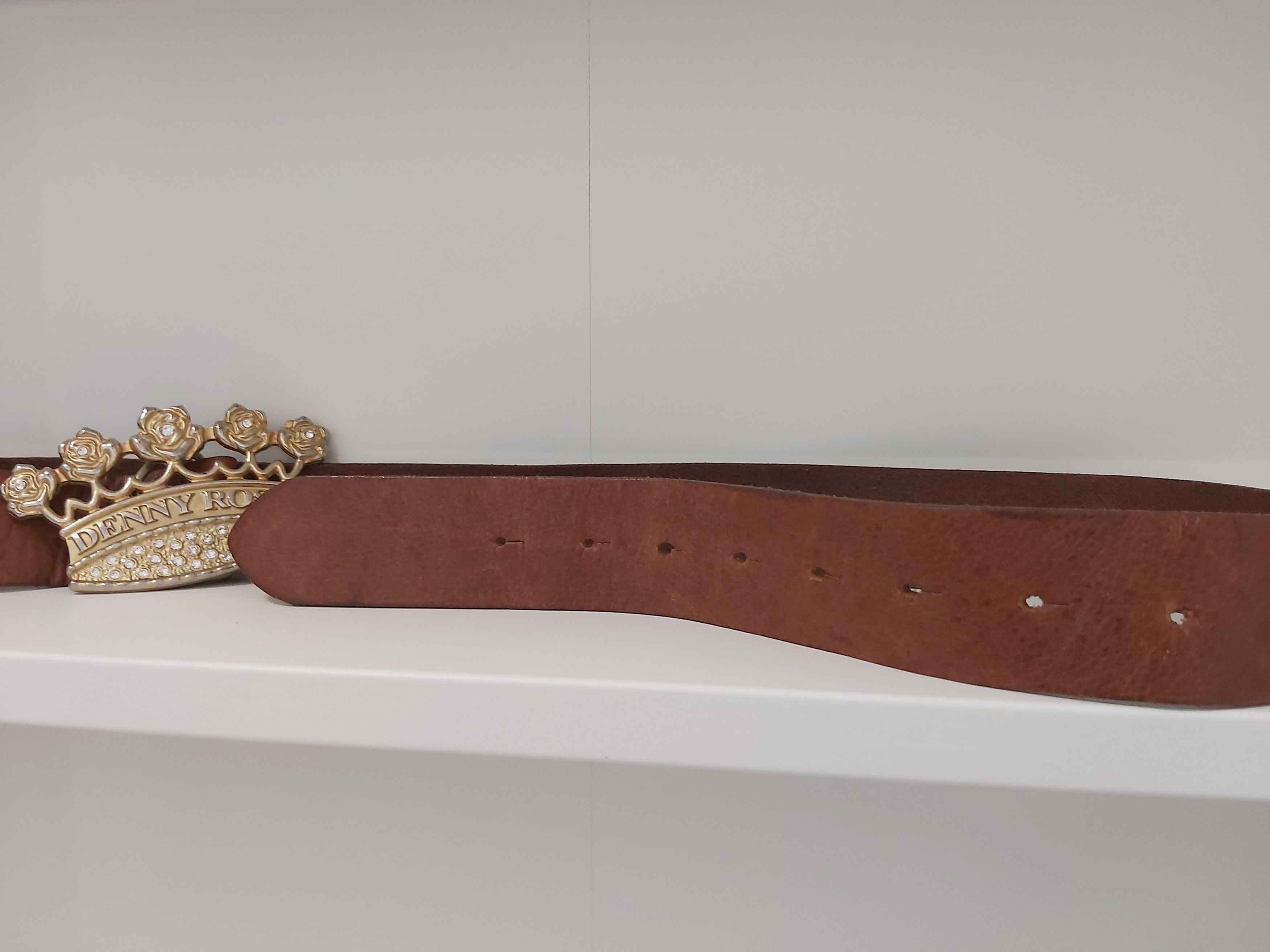 Other Y2K Denny Rose belt. Large crown crystals leather Italy Size ONE SIZE - 9 Thumbnail