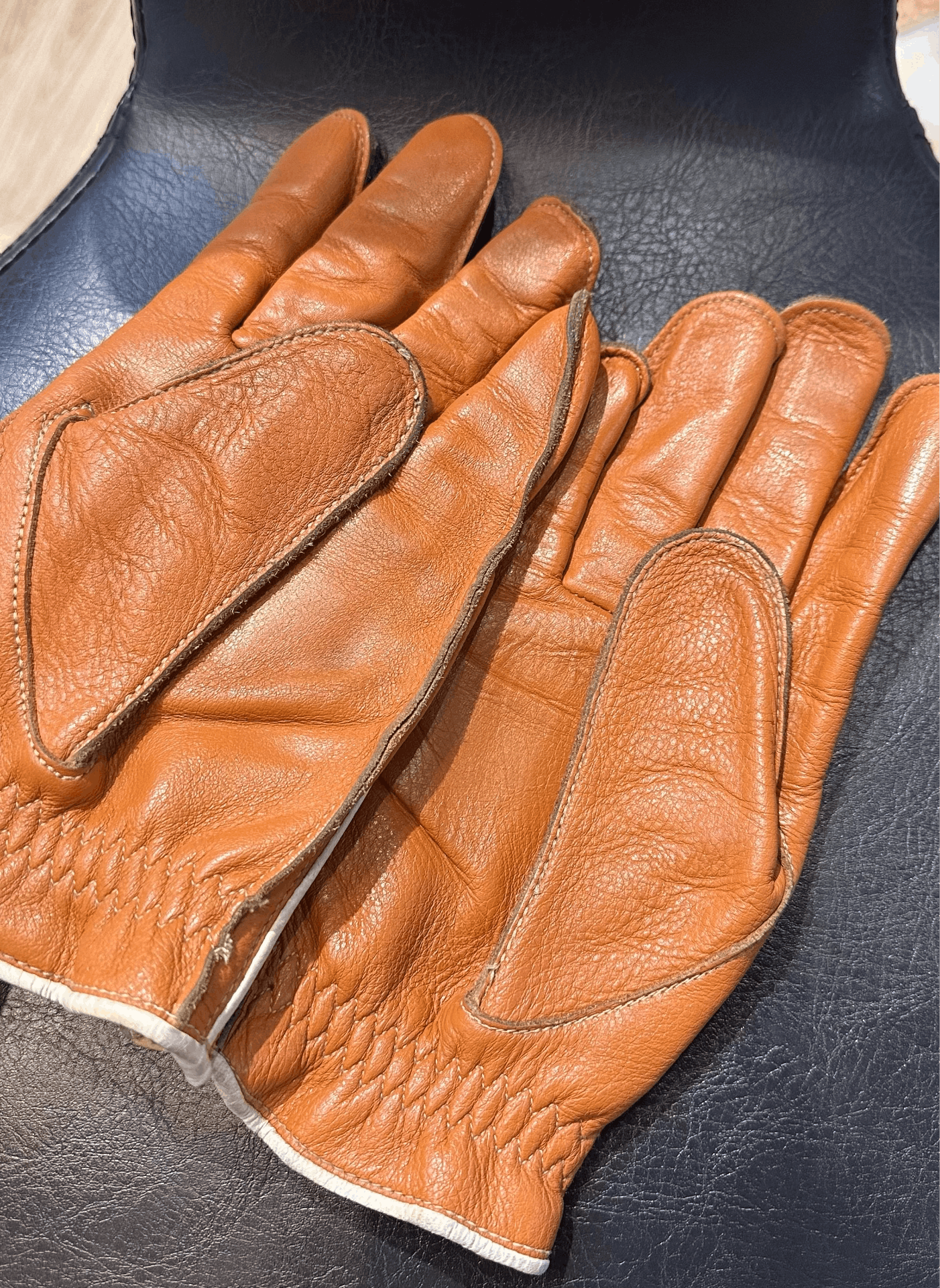 Japanese Brand Japanese GMG Leather Motorcycle Gloves Large Size ONE SIZE - 1 Thumbnail