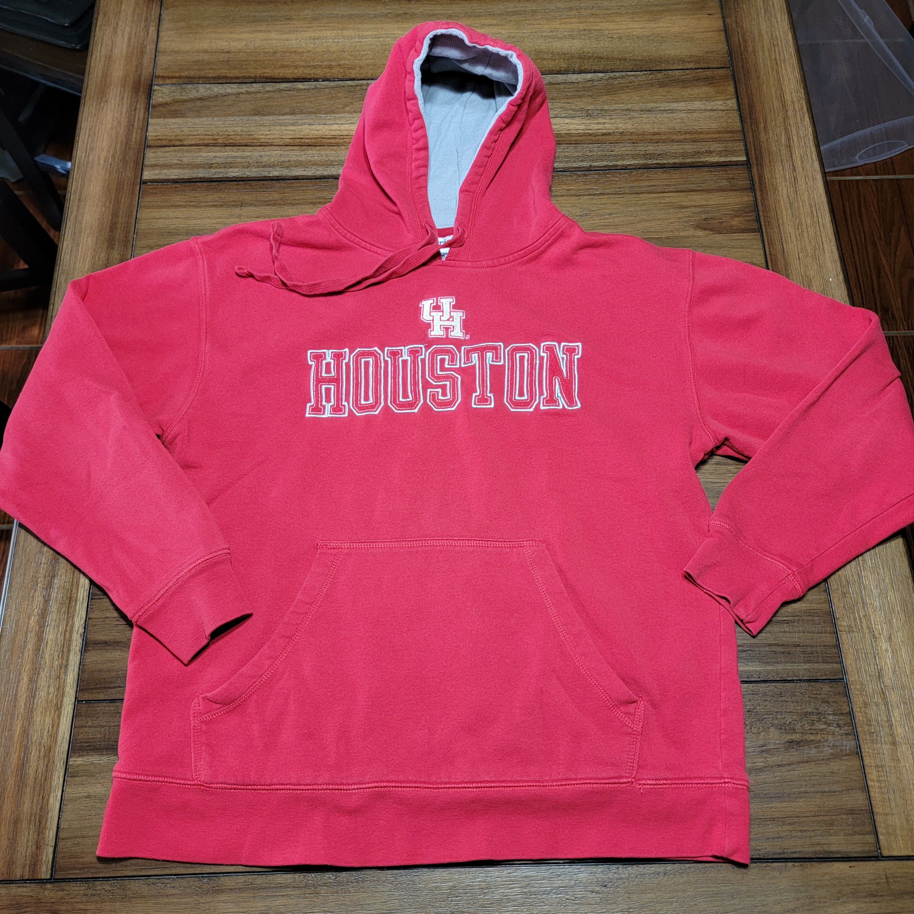 Champion Champion LS Red Unisex Hoodie "UH Houston" - Size Large Size US L / EU 52-54 / 3 - 1 Thumbnail