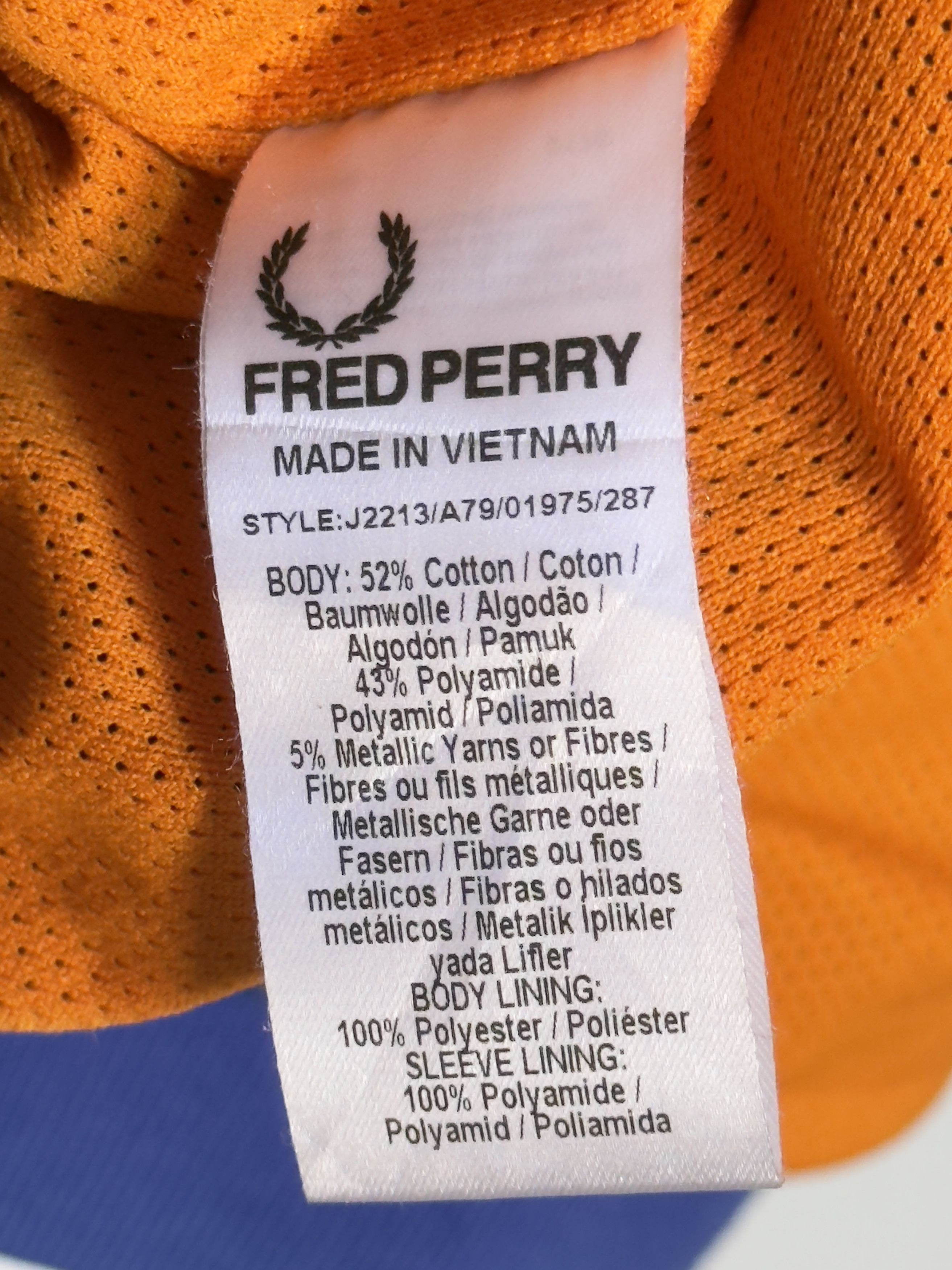 Fred Perry 🔥 bomber Fred perry jacket windbreaker blue electric size L Size US L / EU 52-54 / 3 - 12 Thumbnail