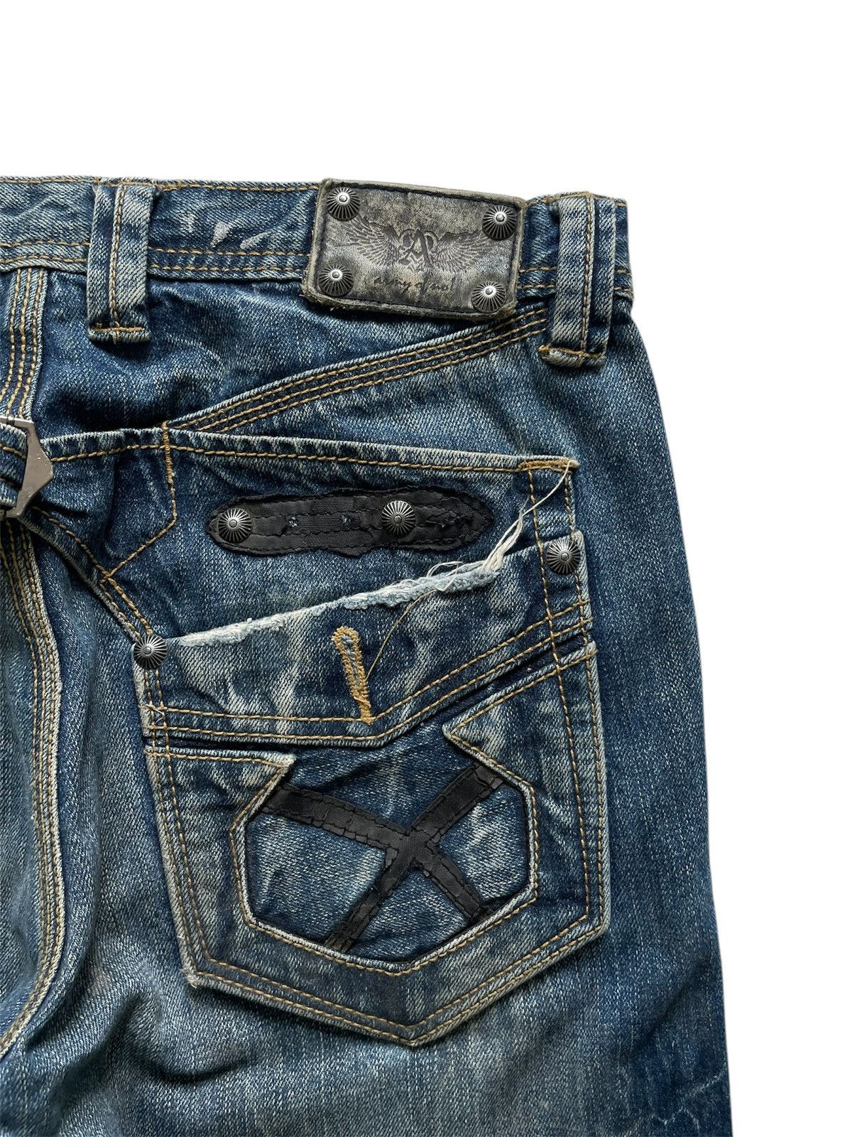 If Six Was Nine × Japanese Brand × Le Grande Bleu (L.G.B.) Rare Vintage Japanese Brand Flare Buckle Back Jeans Size US 32 / EU 48 - 5 Thumbnail