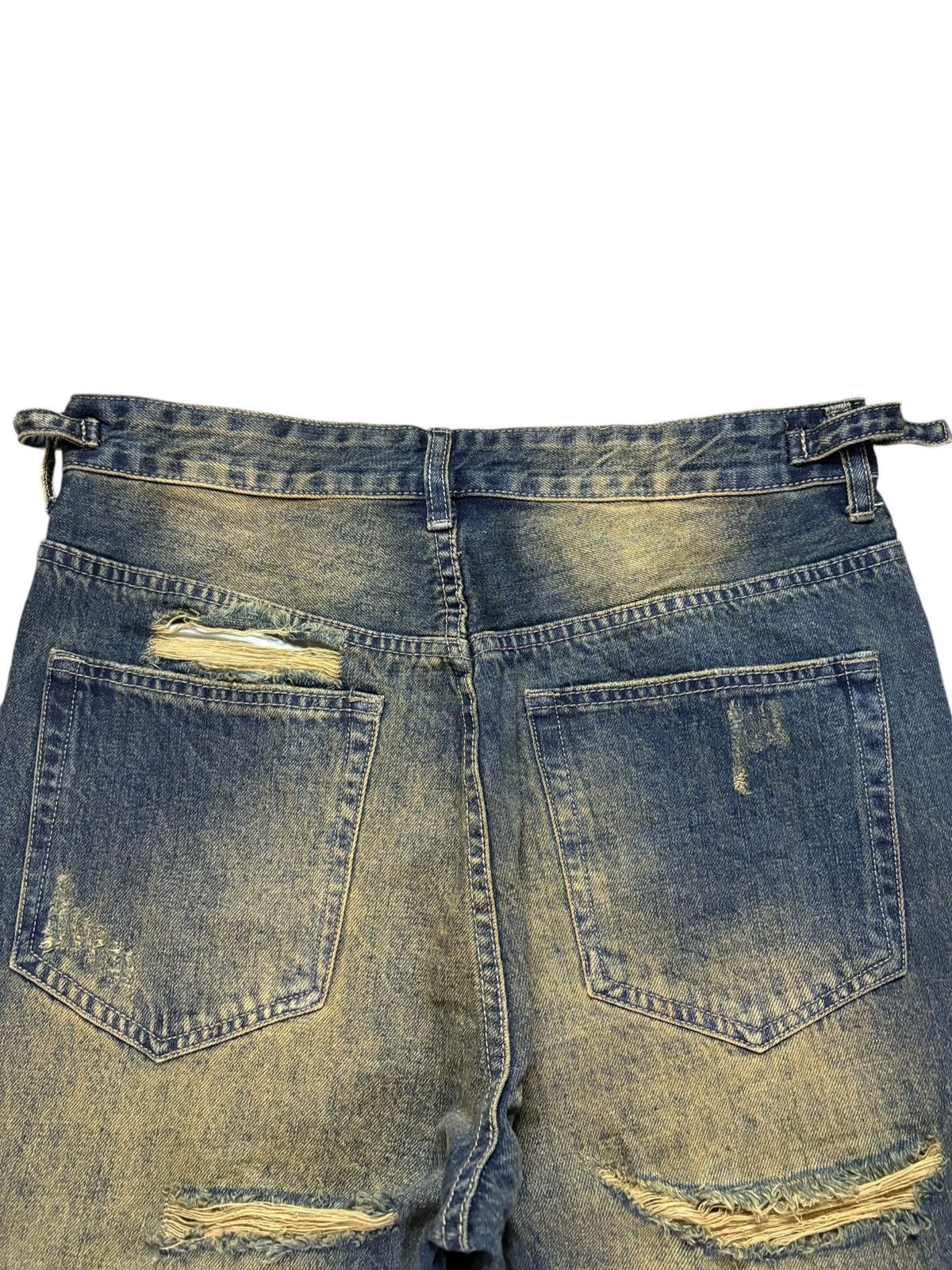 Japanese Brand Vintage Japanese Brand Rusty Wash Adjustable Baggy Jeans Size 32" / US 10 / IT 46 - 8 Thumbnail
