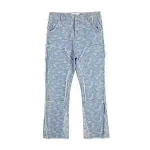 Japanese Brand × Vintage Y2k Double Knee Paisley Denim Jeans Size US 34 / EU 50 - 2 Thumbnail