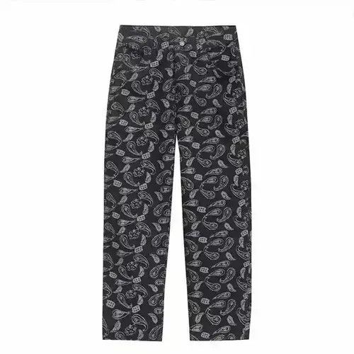 Japanese Brand × Jean Print Cashew Flower Straight Jeans Size US 32 / EU 48 - 2 Thumbnail