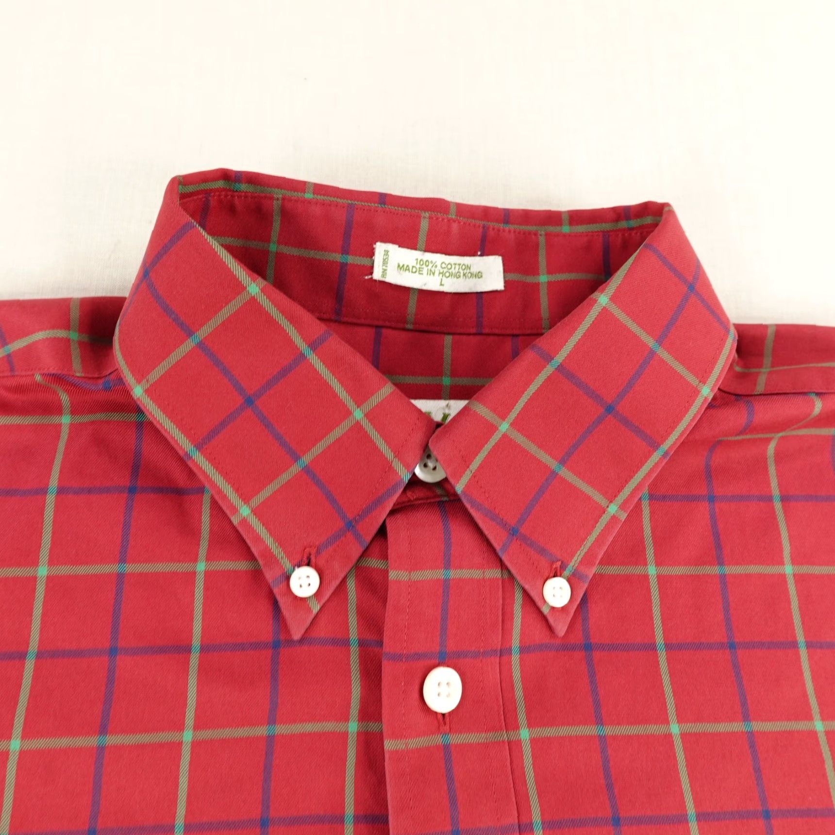 Orvis VINTAGE Orvis Shirt Mens Large Red Green Plaid Button-Up Long Sleeve Cotton Outdoor Classic Size US L / EU 52-54 / 3 - 2 Thumbnail