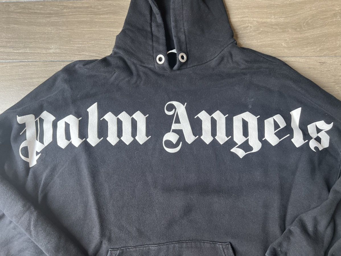 Black Palm Angels Full Chest Logo Hoodie
