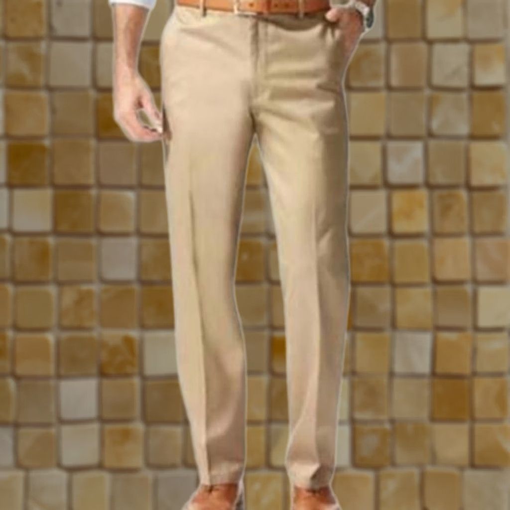 Dockers DOCKERS Signature Straight Pants Mens Dress Pants Flat Front Timberwolf 32 34 Brown Cotton Blend Wrinkle Resistant Zip 34 Inseam Mens Size US 32 / EU 48 - 1 Preview
