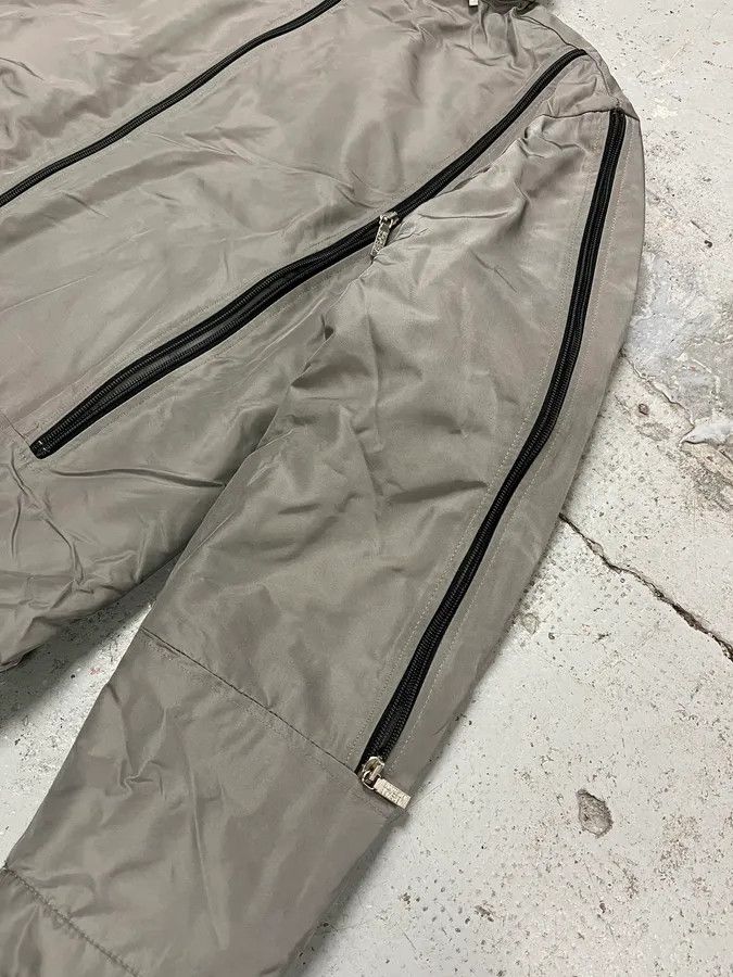 Versace 2000s Versace Grey Multi Zips Bomber Jacket Size US M / EU 48-50 / 2 - 8 Thumbnail