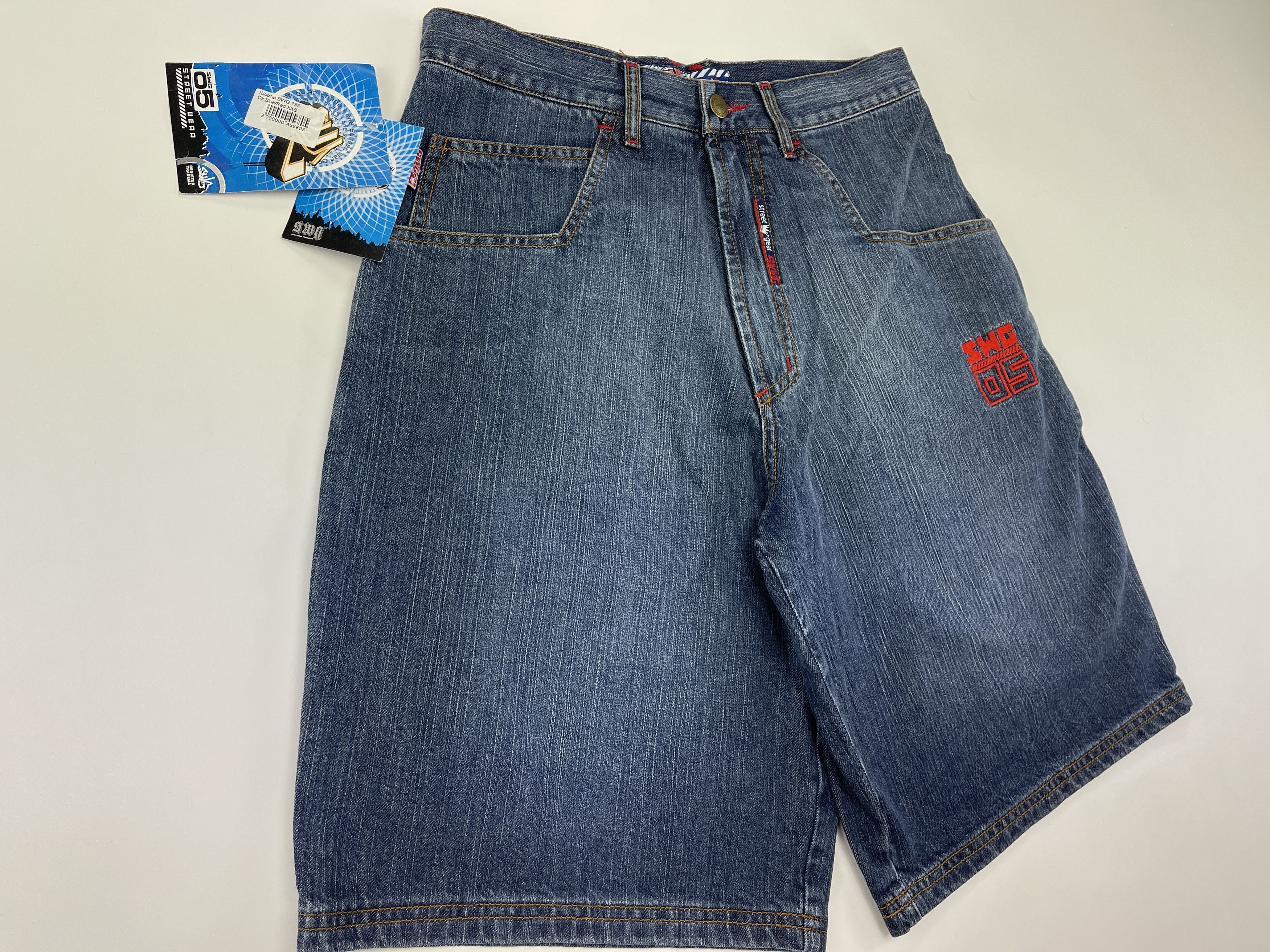 Vintage SWG Street War Gear jeans shorts vintage hip hop 90s size 30 Size US 30 / EU 46 - 9 Thumbnail