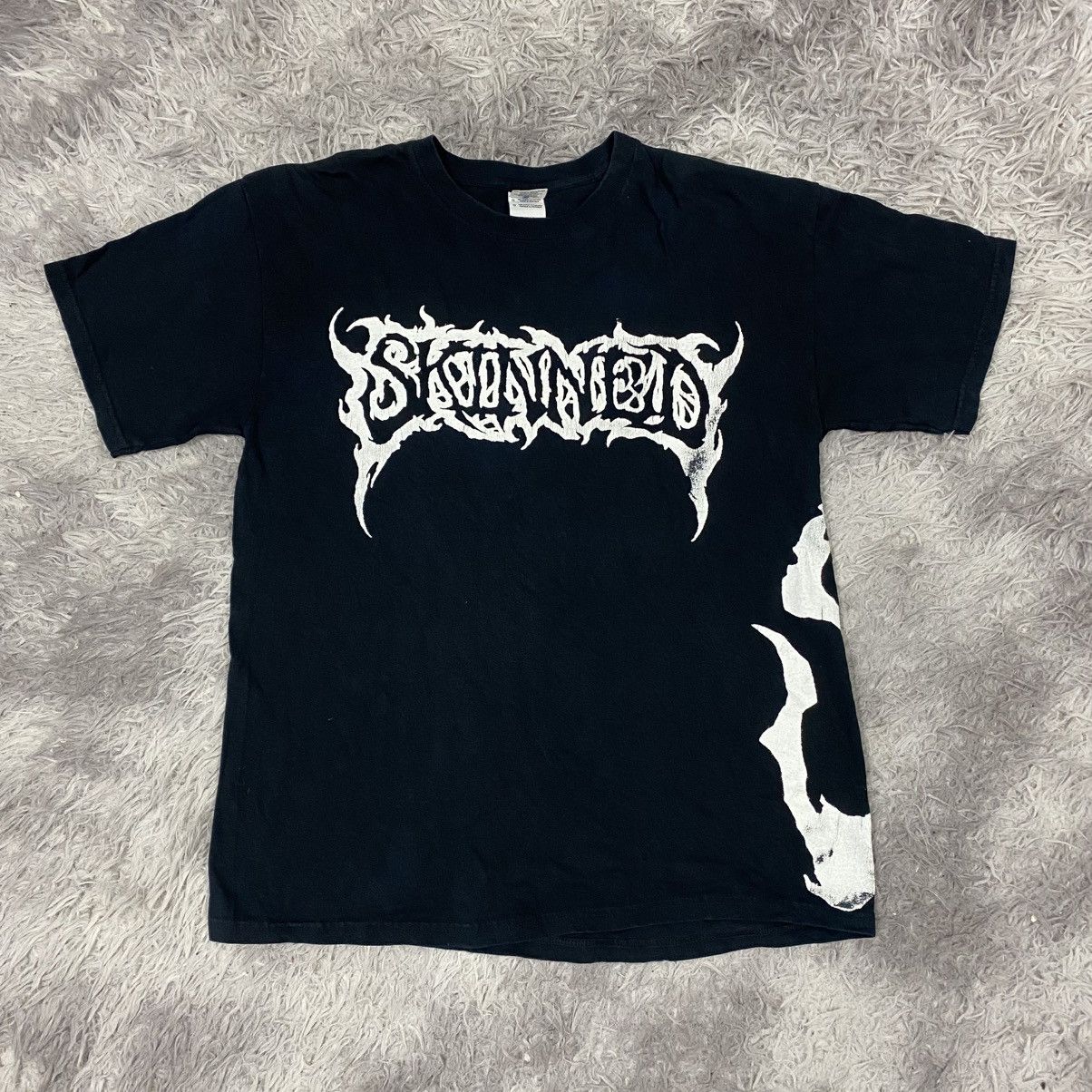 Band Tees × Gildan × Vintage Brutal death metal band Skinned Size US L / EU 52-54 / 3 - 1 Thumbnail