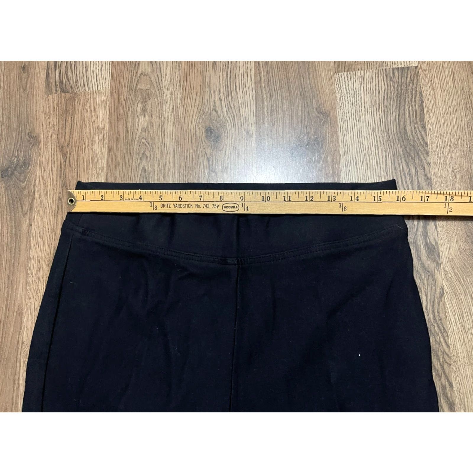Vintage Ethyl Pants Women's 12 Black Pull On Beads Ankle Size 34" / US 12 / IT 48 - 5 Thumbnail