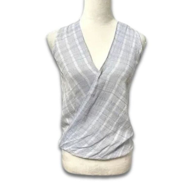 Other Harper Draped Blouse HighLow Stripe Sleeveless BlueWhite XXS Size XXS / US 00 / IT 34 - 1 Thumbnail