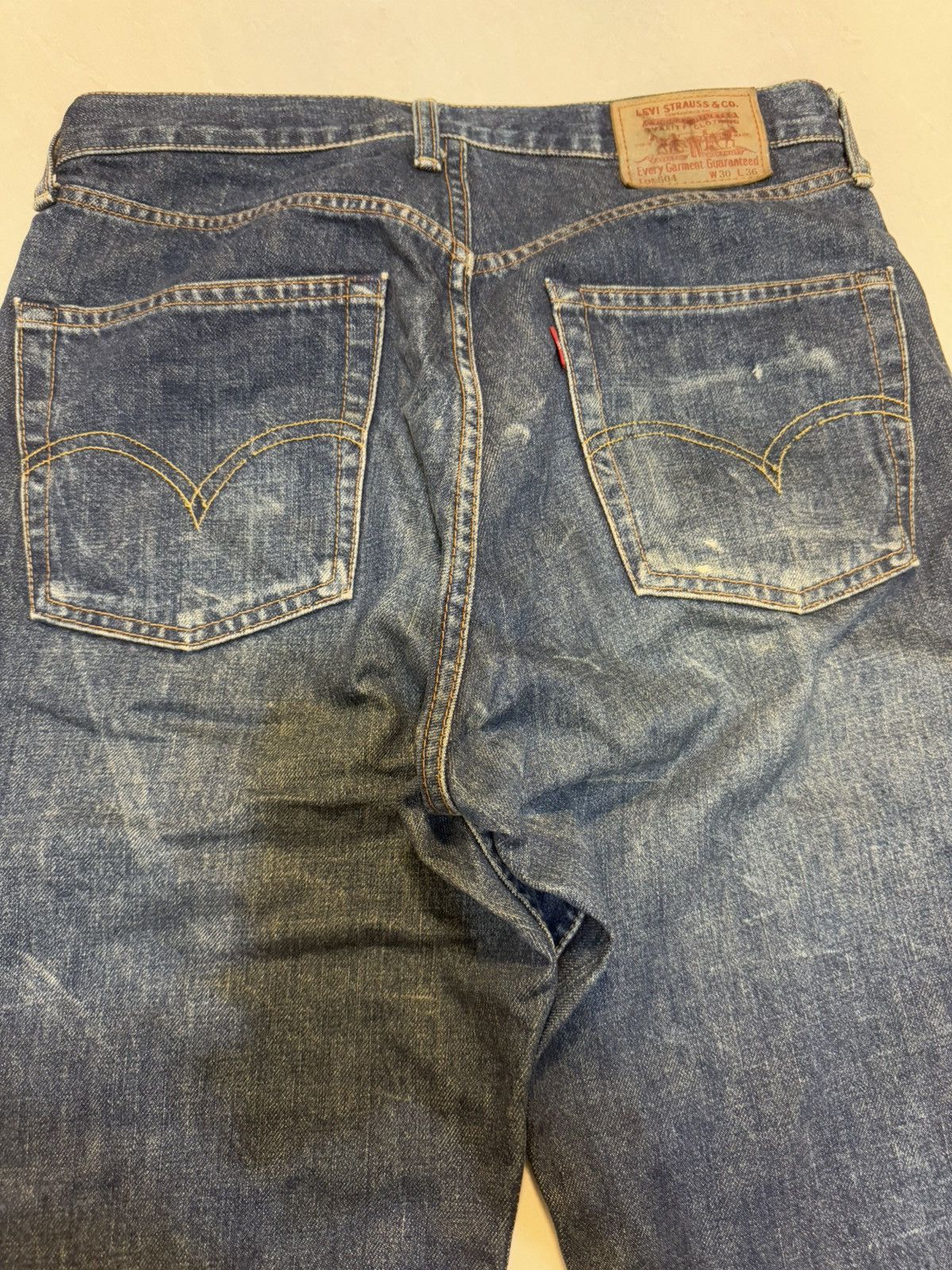 Levi's Vintage 90s Levi’s 504 Selvedge Denim Made in Japan Size US 30 / EU 46 - 9 Thumbnail