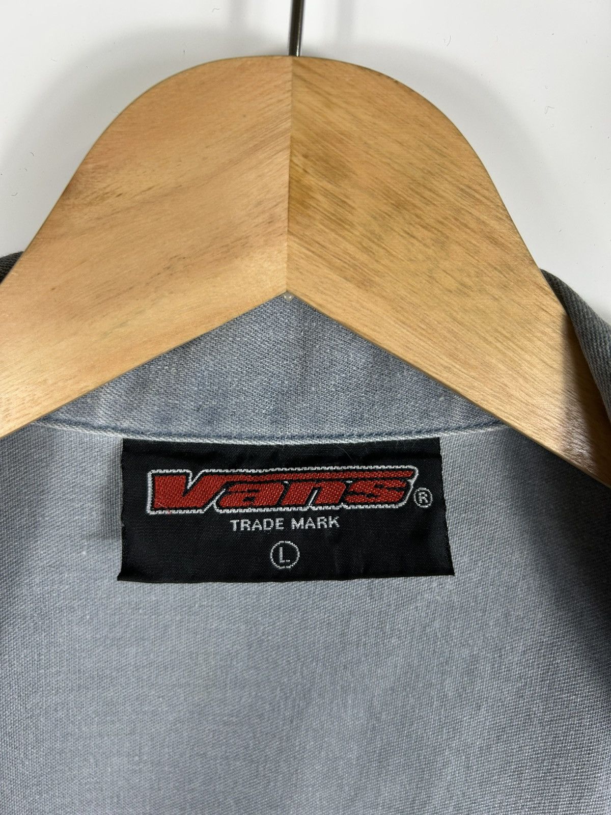 Vans × Vintage ⚡️Vintage 90’s Vans USA Zipper Baggy Shirt Jacket Size US L / EU 52-54 / 3 - 11 Thumbnail