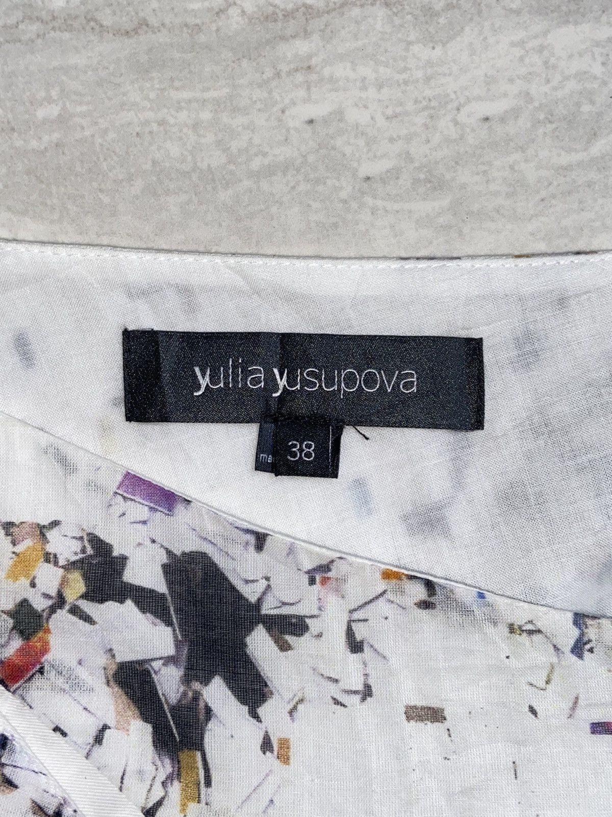 Designer × Japanese Brand YULIA YUSUPOVA White Motive Dress Size XS / US 0-2 / IT 36-38 - 12 Thumbnail